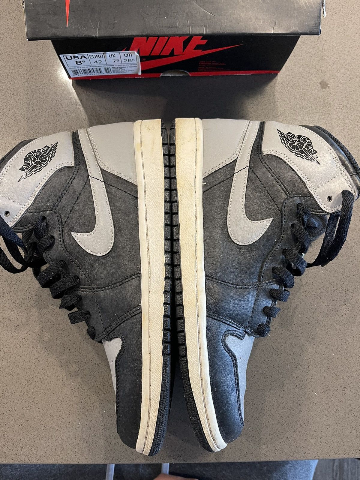 Jordan Brand Air Jordan 1 Retro High OG 2013 Shadow 555088 014 - Sz 8.5 Size US 8.5 / EU 41-42 - 4 Thumbnail
