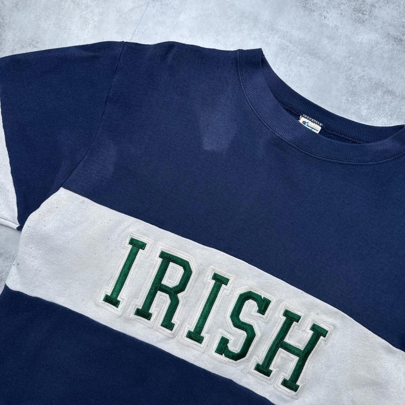 Champion 80s Notre Dame Vintage Champion 00s distressed sweatshirt Size US XL / EU 56 / 4 - 6 Thumbnail