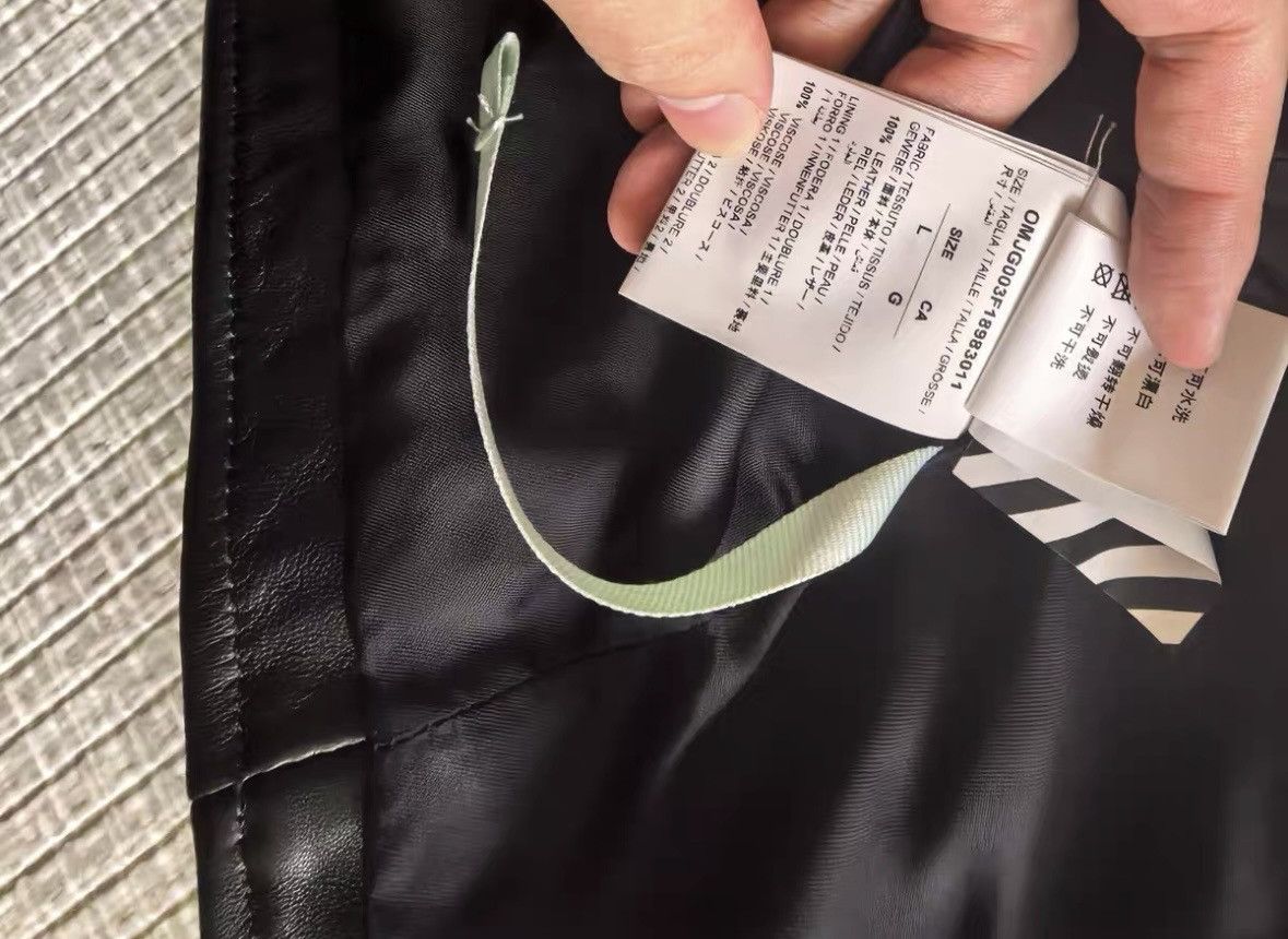Off-White Off White leather jacket wxx Size US L / EU 52-54 / 3 - 5 Thumbnail