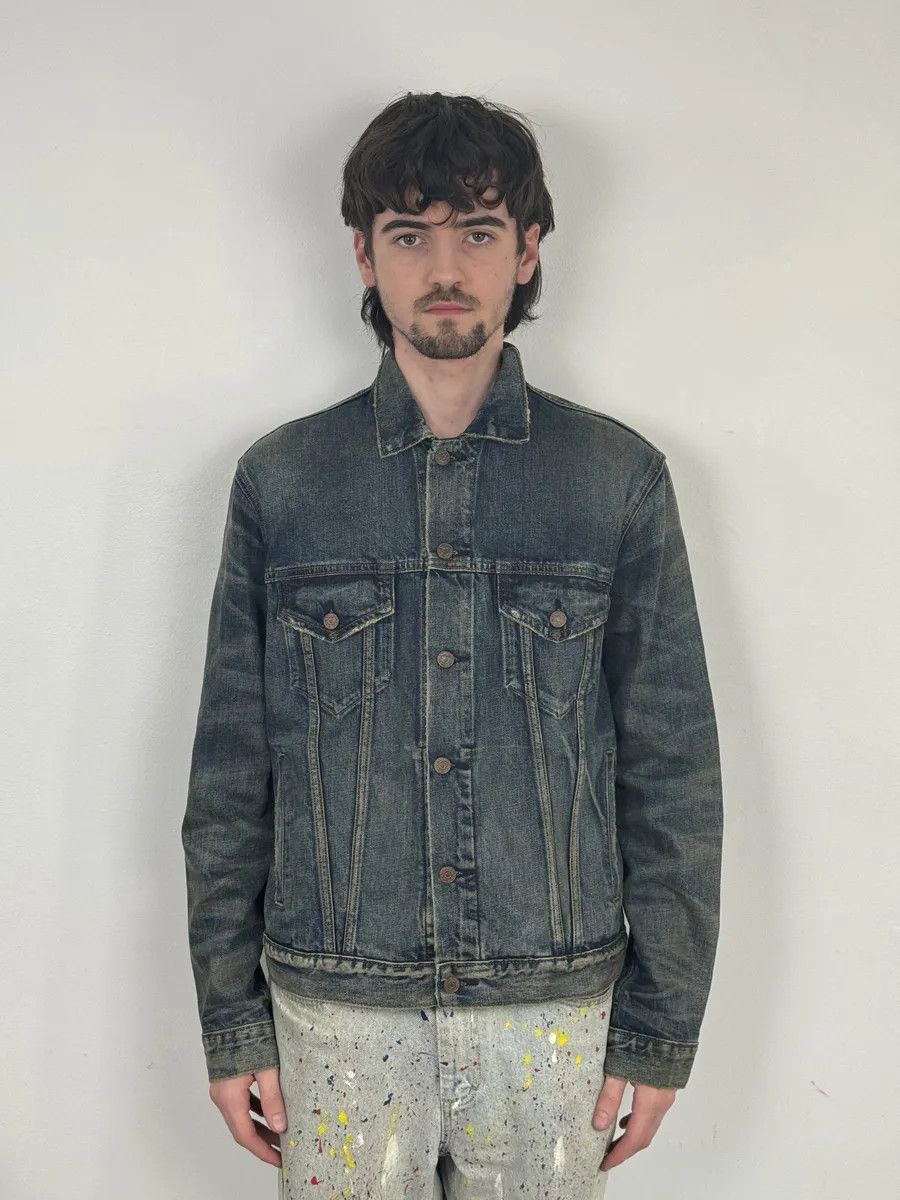 Polo Ralph Lauren 2010s Ralph Lauren Denim & Supply Blue Eagle Faded Denim Jacket Size US M / EU 48-50 / 2 - 4 Thumbnail