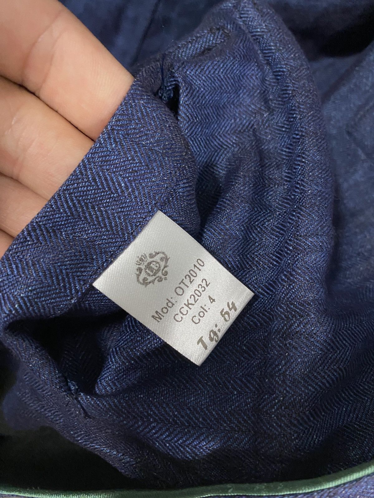 Luigi Borrelli Luigi Borelli Napoli Blue Linen Light Coat Jacket Size: 54 Size US L / EU 52-54 / 3 - 10 Thumbnail