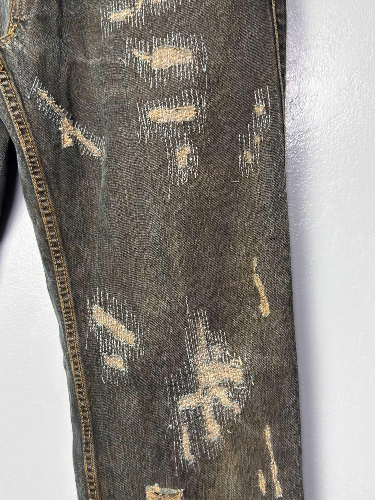 Dolce & Gabbana FW2006 Dolce & Gabbana Distressed Grey Relaxed Denim Jeans Size US 32 / EU 48 - 6 Thumbnail