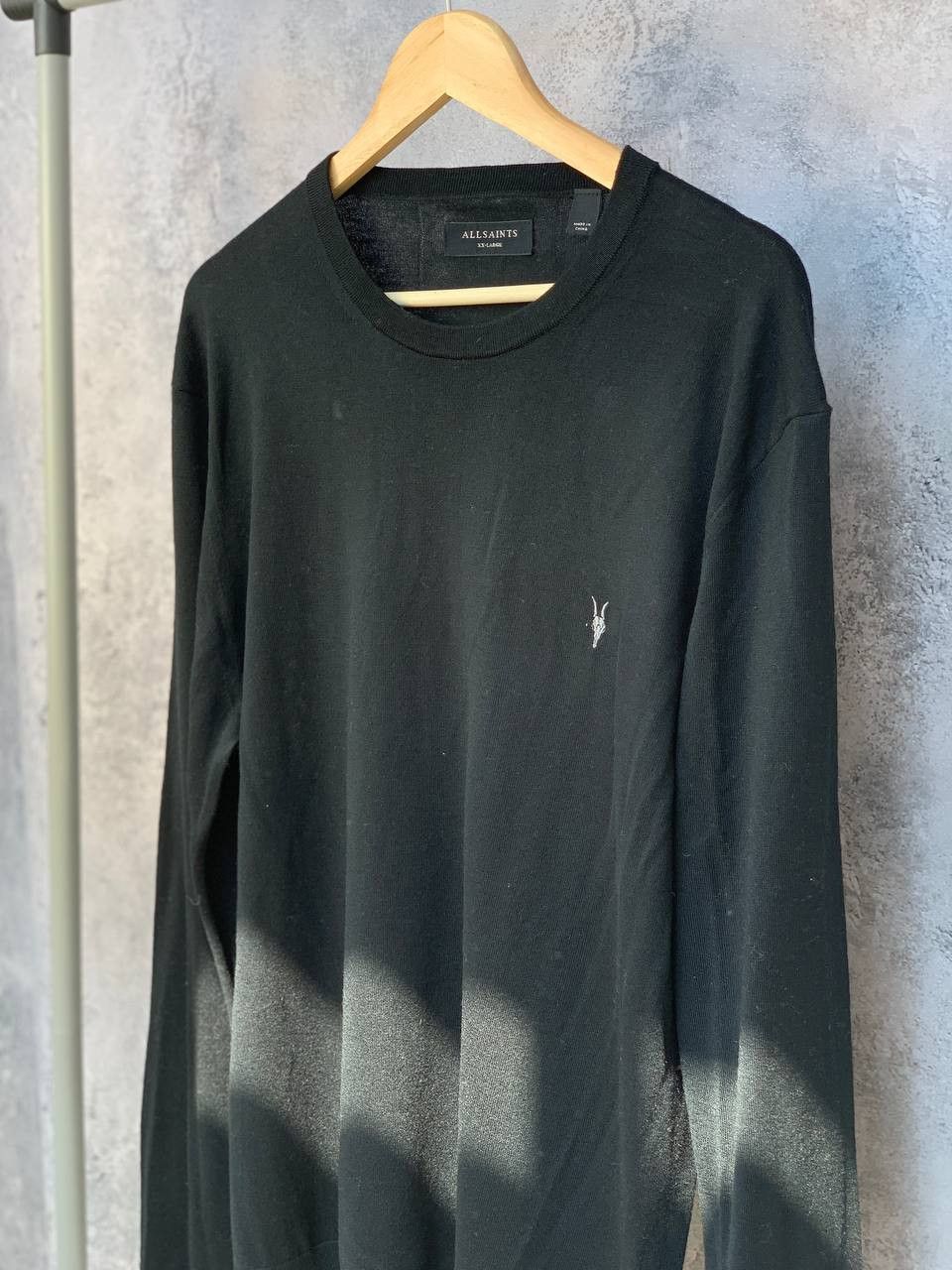 Allsaints AllSAINTS NOMO CREW Sweatshirt Black Longsleeve Logo Size US XXL / EU 58 / 5 - 1 Thumbnail