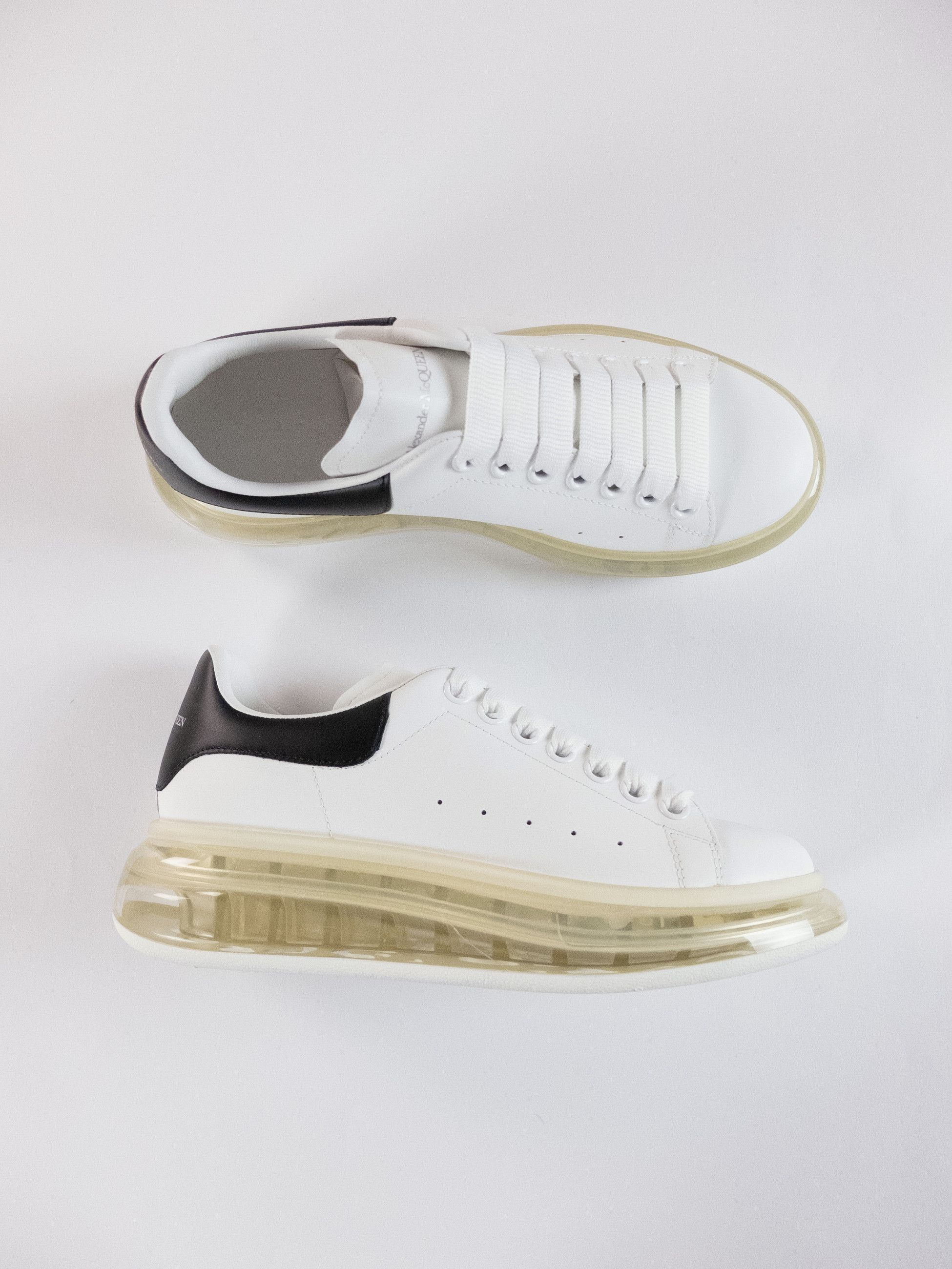 Alexander McQueen ALEXANDER MCQUEEN white clear sole oversize sneakers q Size US 8.5 / IT 38.5 - 2 Thumbnail