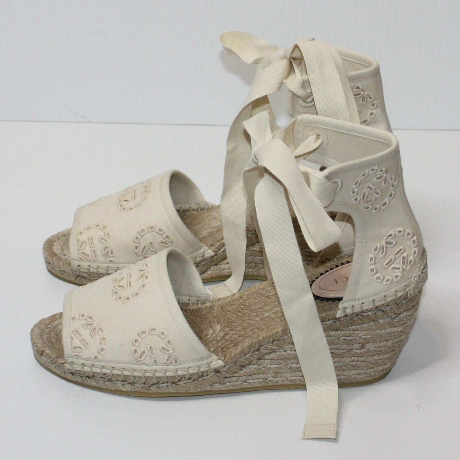 Gucci Damita Espadrille Wedge Sandal in Ivory EU 40 / US 10 $1050 Size US 10 / IT 40 - 9 Thumbnail