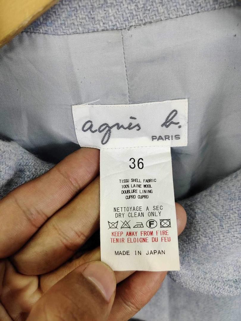 agnes b. Vintage Agnes B Wool Long Coat Size US S / EU 44-46 / 1 - 10 Thumbnail