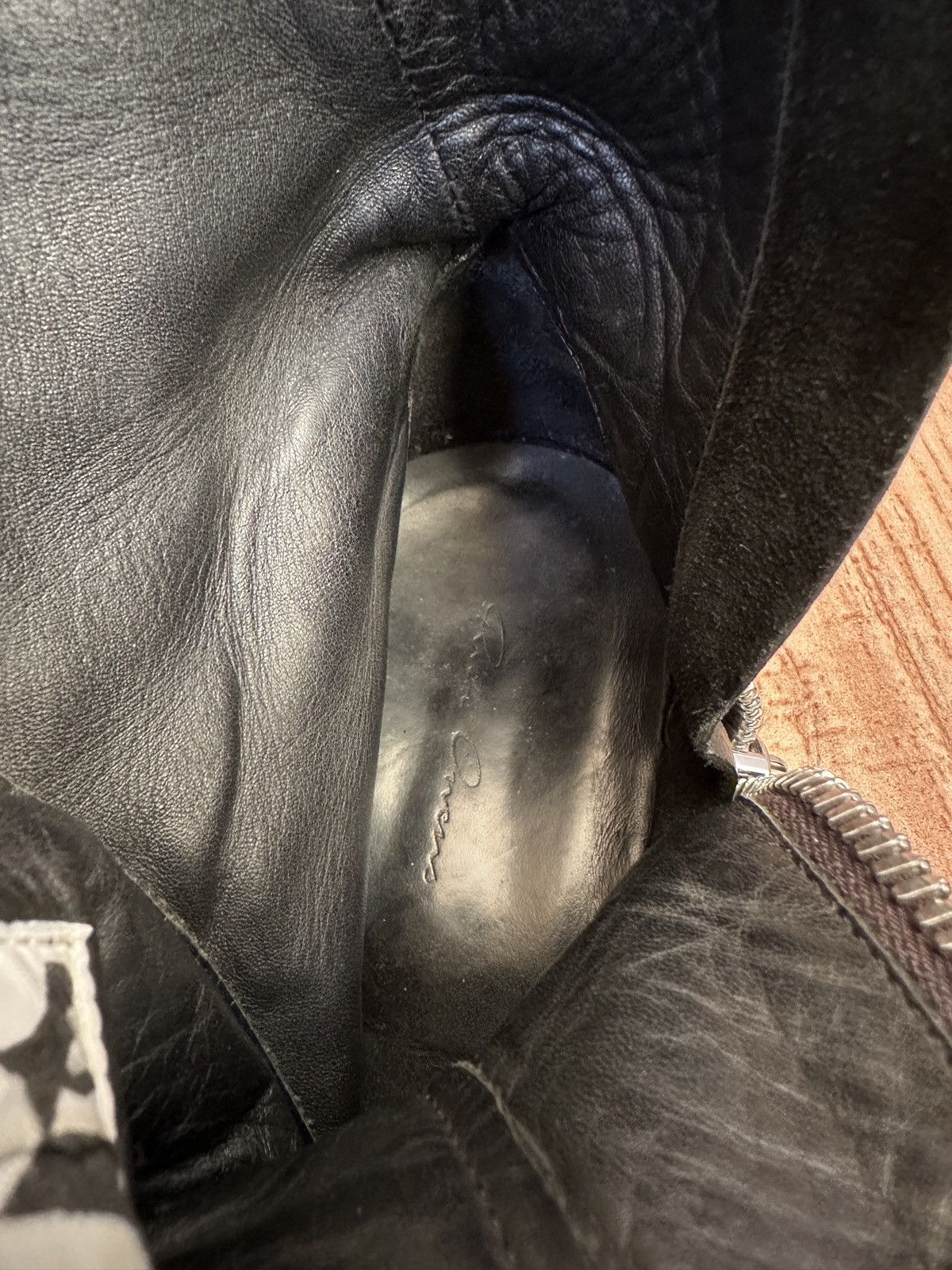 Rick Owens W16 Mainline Rick Owens Black Milk Hightop Sneaks Size US 8 / EU 41 - 22 Thumbnail