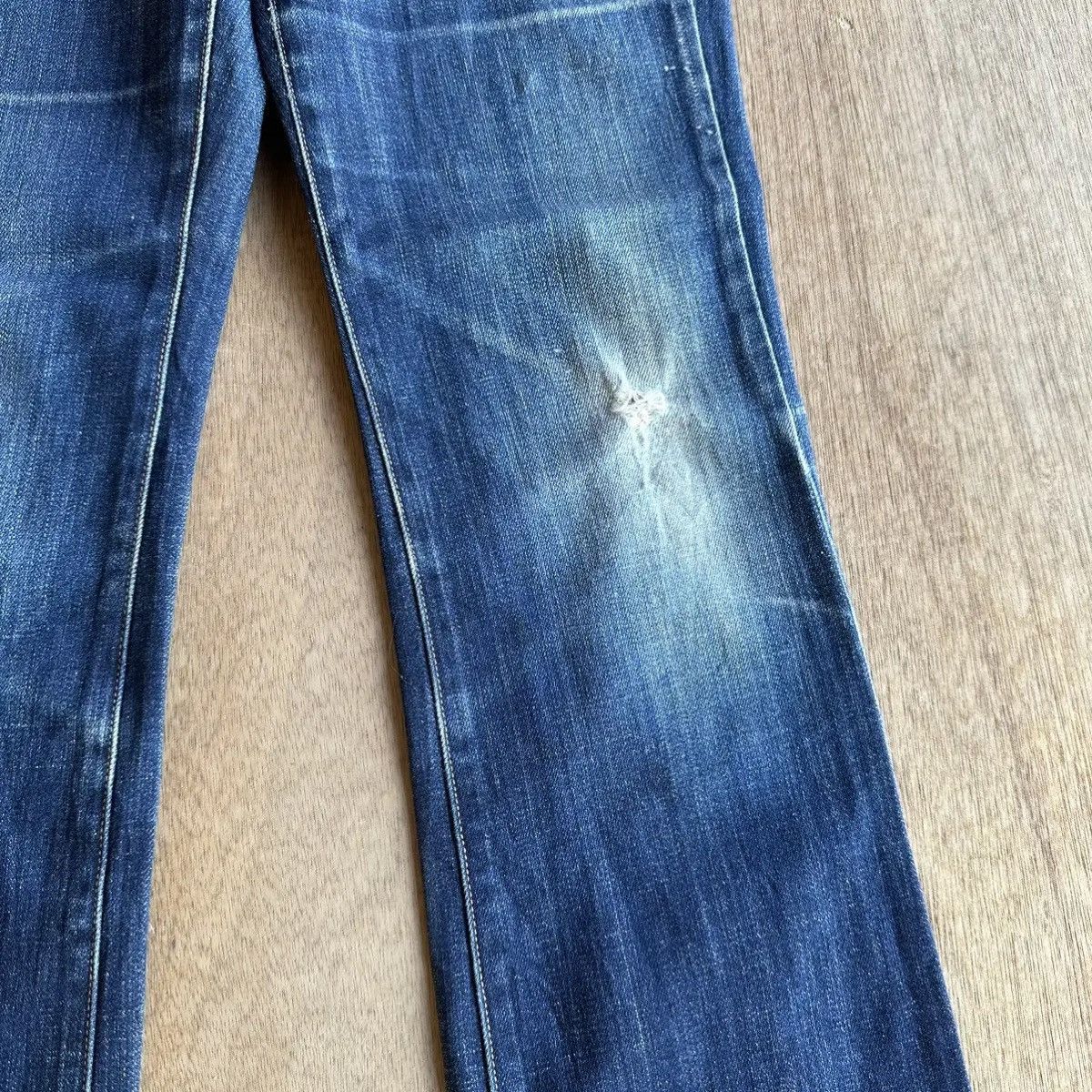 Beauty Beast FLARE/BOOTCUT🔥JAPANESE BRAND UNIQLO JEANS FADED DENIM PANTS Size US 28 / EU 44 - 7 Thumbnail