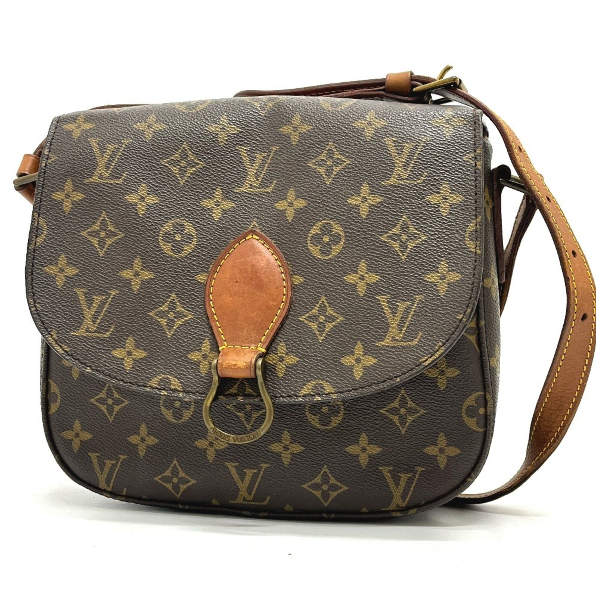 LOUIS VUITTON M51242 Saint-Cloud GM Shoulder Bag Monogram Canvas Brown Women's