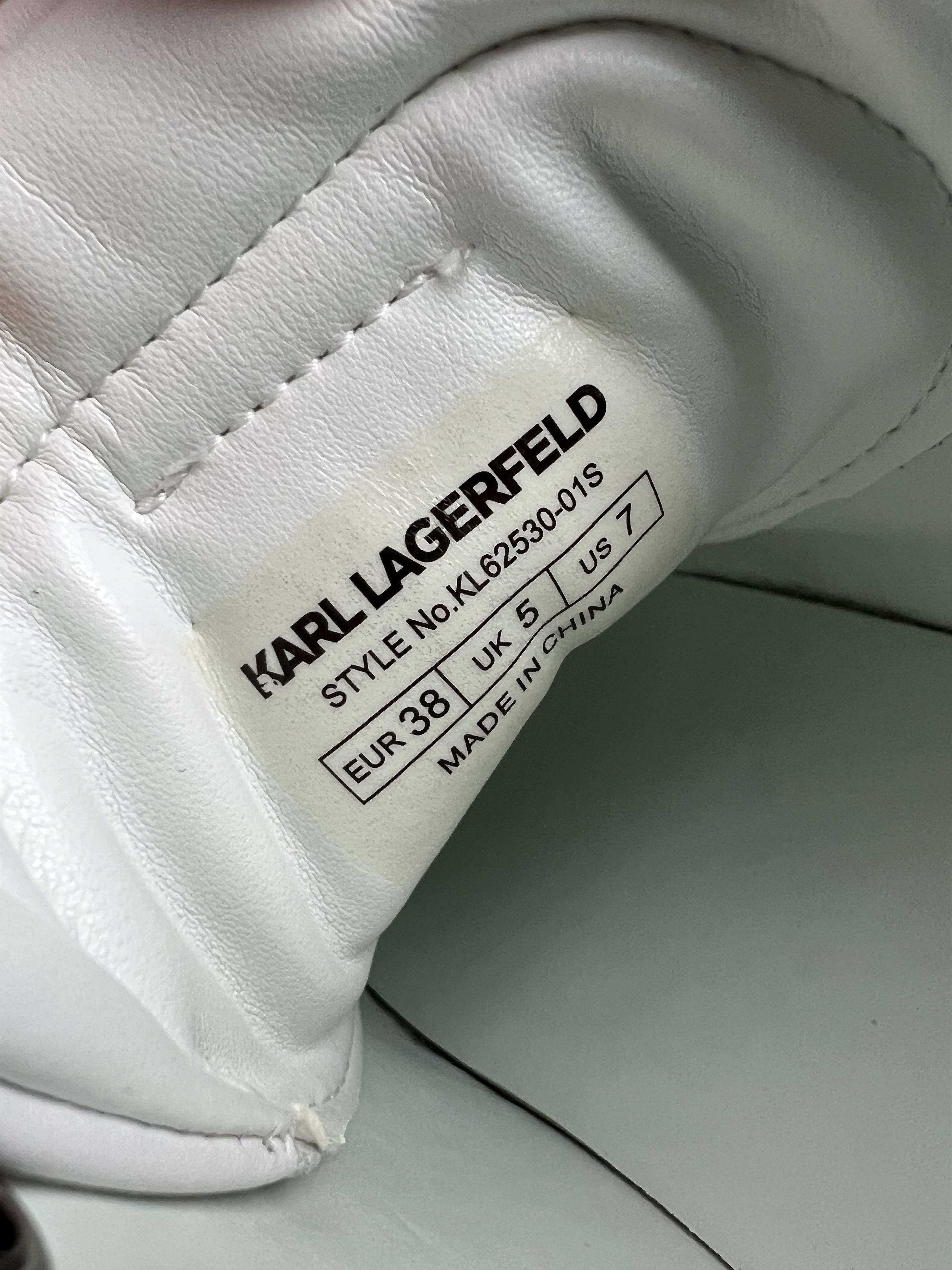 Karl Lagerfeld Karl Lagerfeld Karl Iconic 3D Logo Women's Leather Sneakers Size US 7 / IT 37 - 8 Thumbnail
