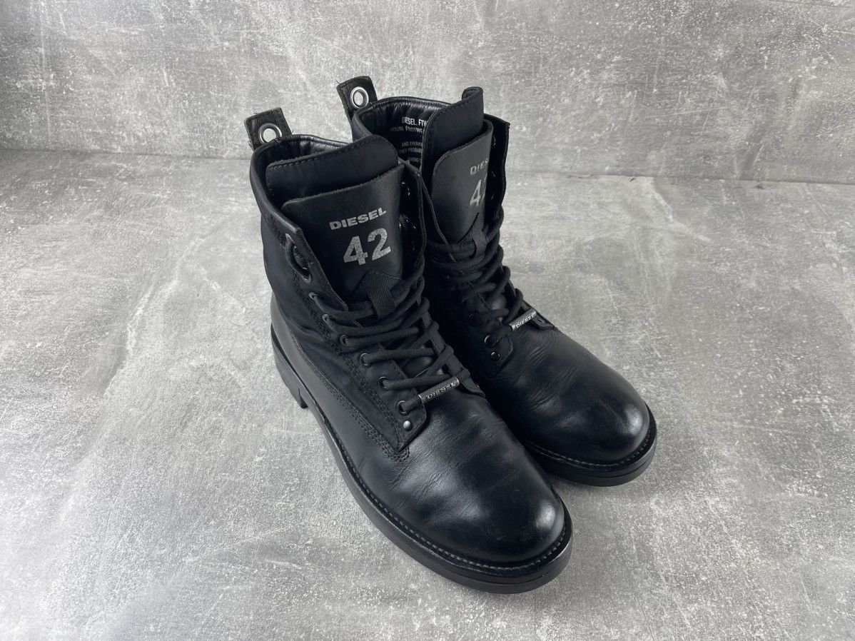 Diesel Diesel D Thrupper DBBZ AVANT GARDE Leather Combat Boots Size US 9 / EU 42 - 3 Thumbnail