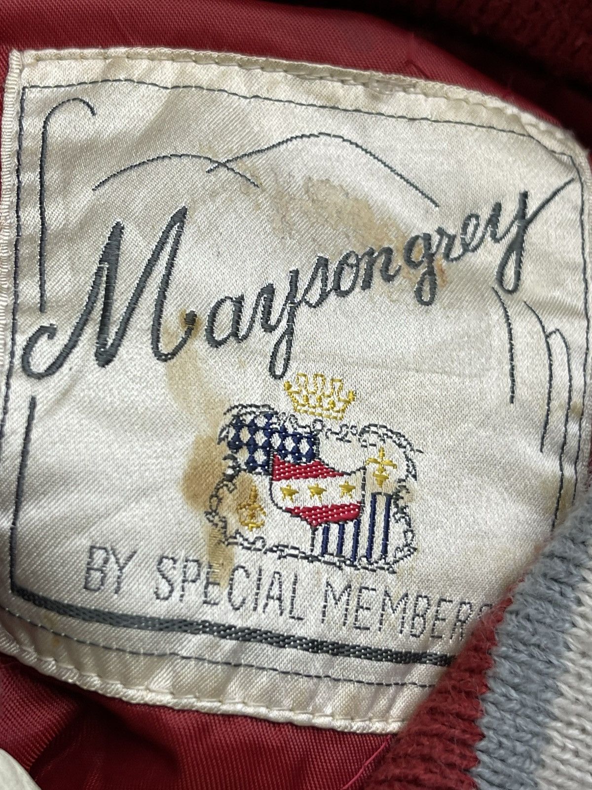 Vintage Vintage Mayson Grey Varsity Jacket Size US L / EU 52-54 / 3 - 16 Thumbnail