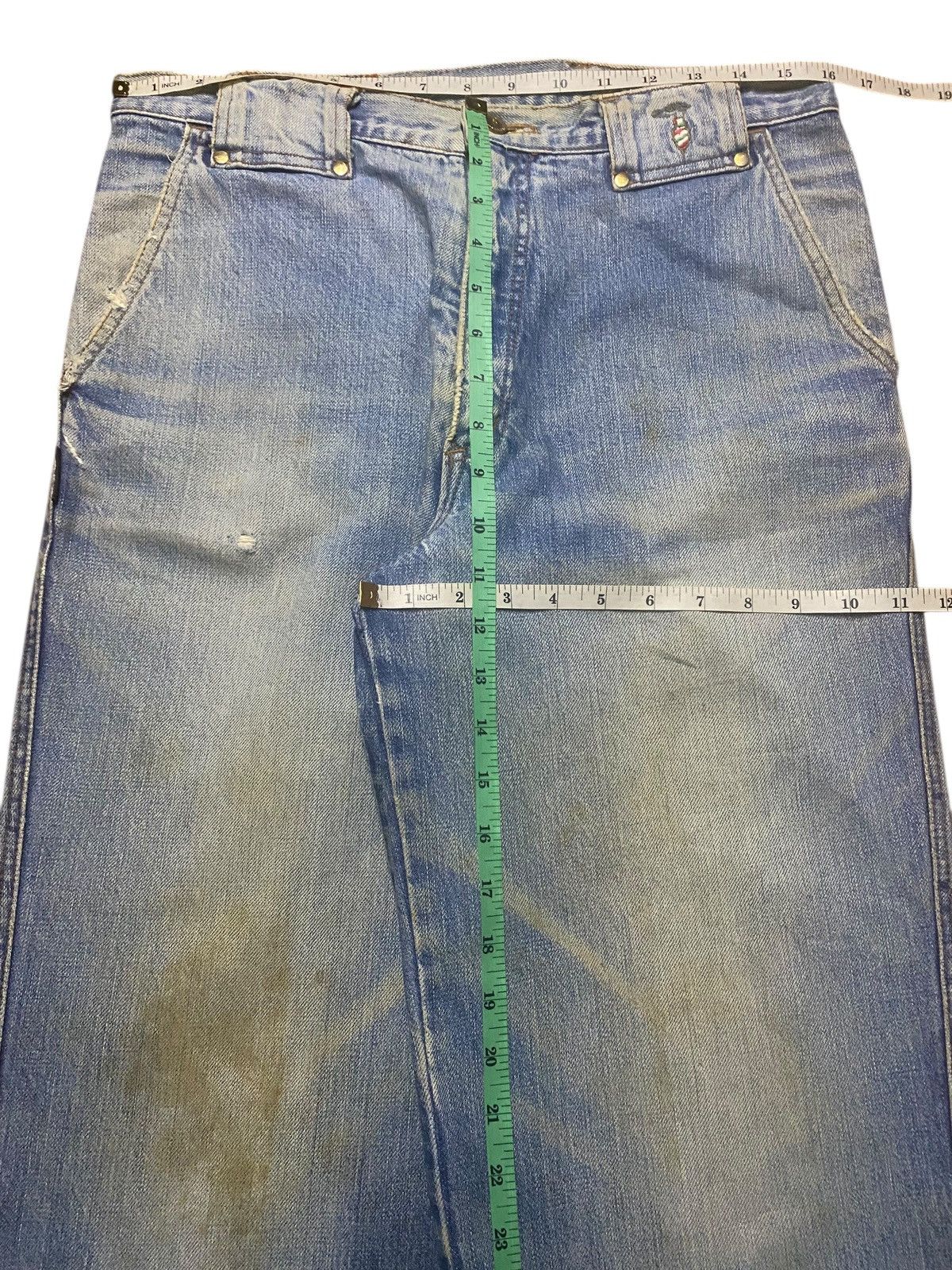 Trussardi Vintage Japanese Brand Trussardi Mud Wash Loose Jeans Size US 32 / EU 48 - 13 Thumbnail