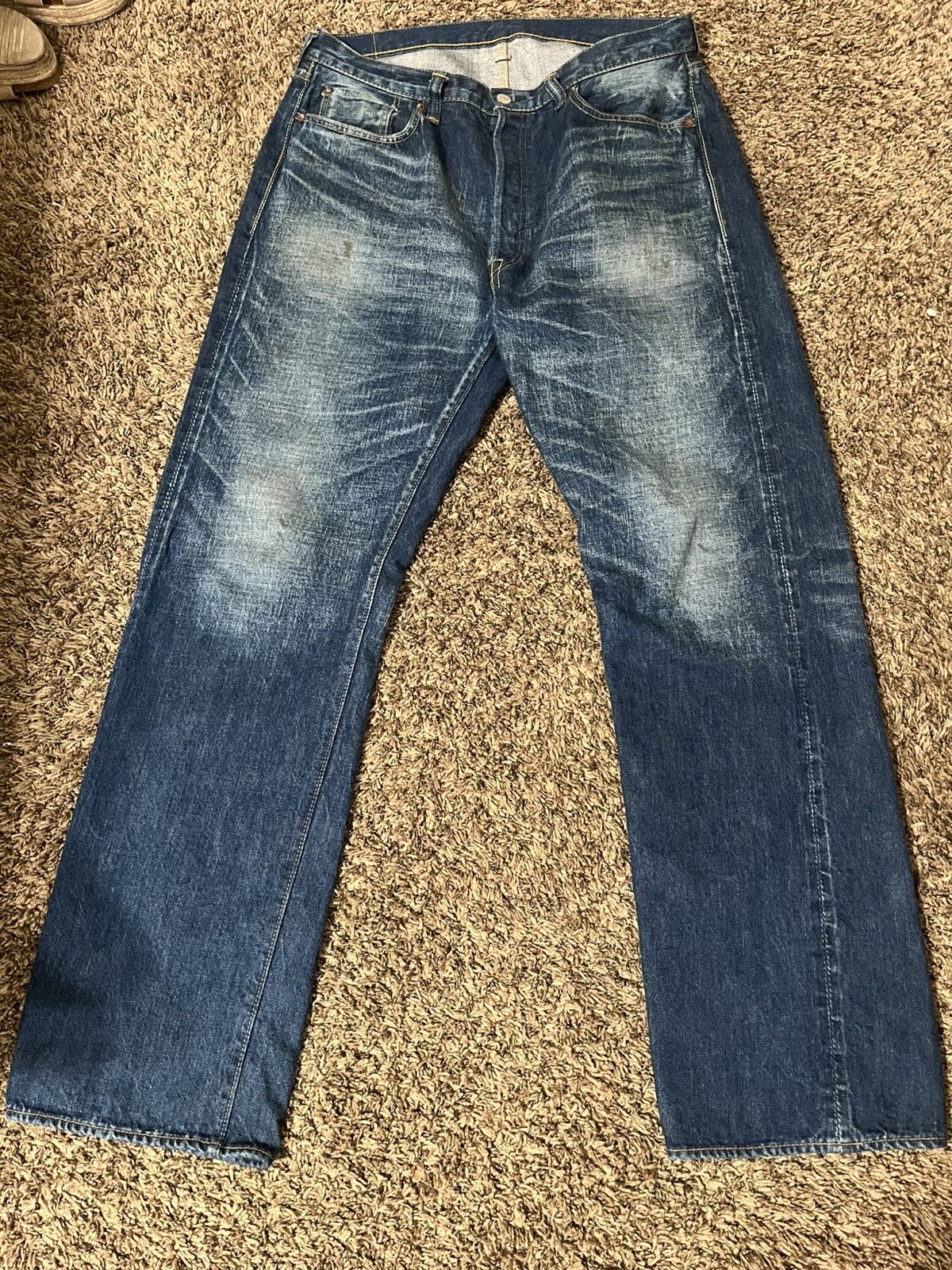 Full Count & Co. Blue Denim Vintage Wash size 34 Size US 34 / EU 50 - 1 Thumbnail
