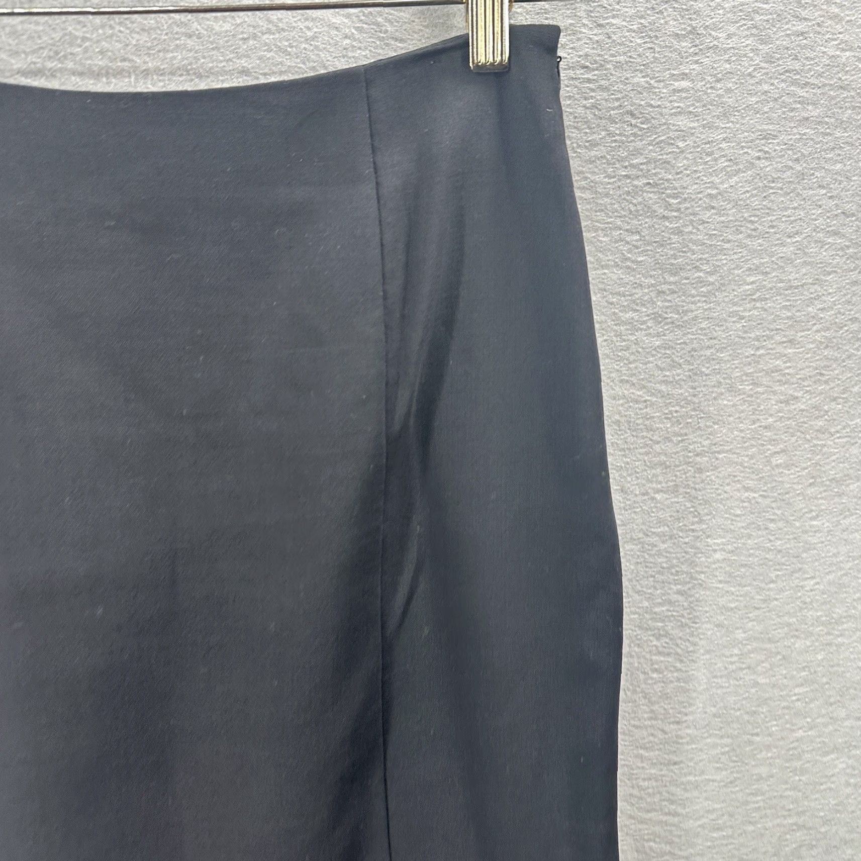 Akris Akris Pencil Skirt Womens 4 Wool Lined Knee Length Ruffle Quiet Luxury Core Size 27" / US 4 / IT 40 - 3 Thumbnail