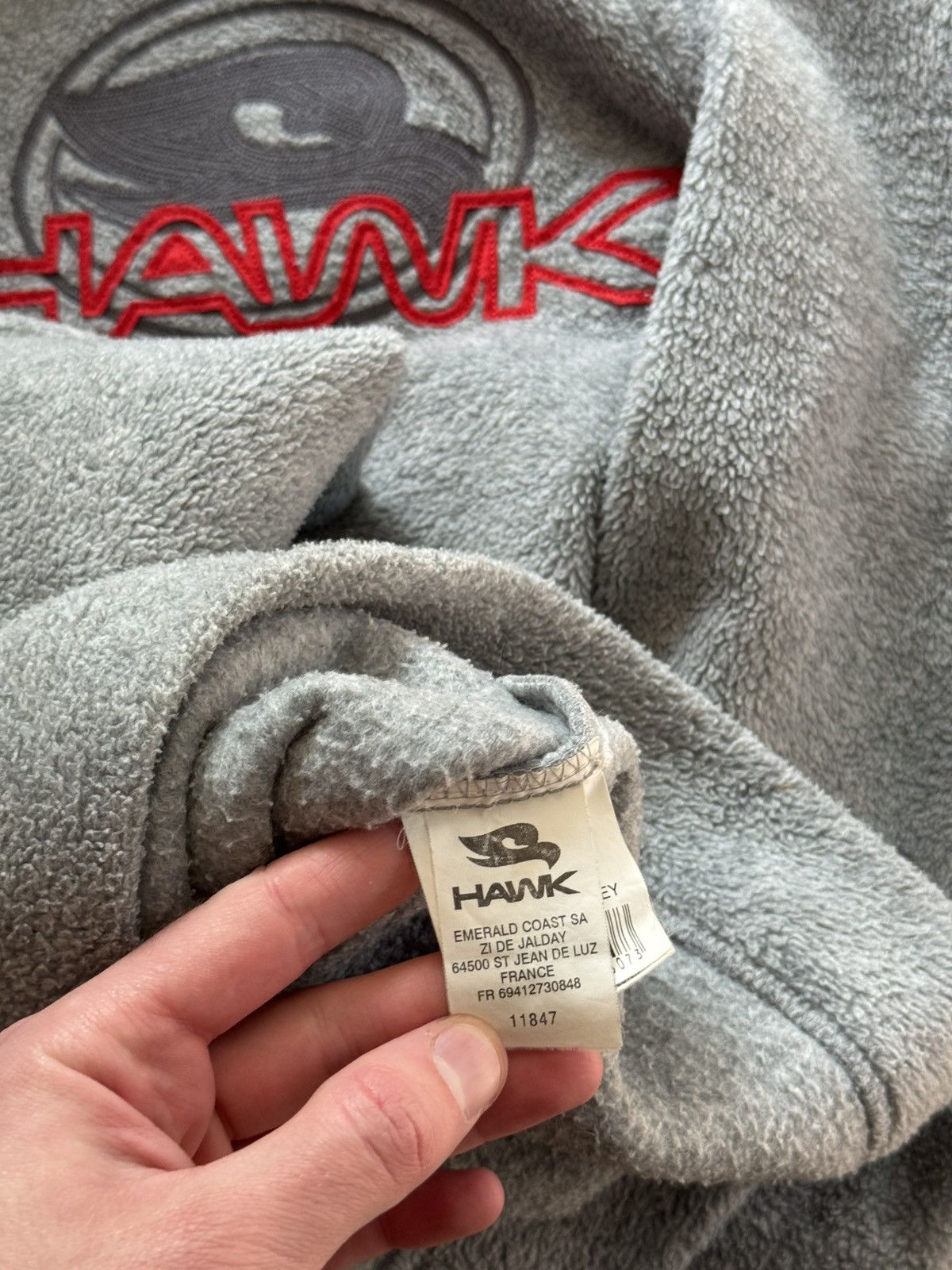 Hawk Vintage 00’s Hawk Skateboarding y2k Fleece Pullover Size US S / EU 44-46 / 1 - 9 Thumbnail