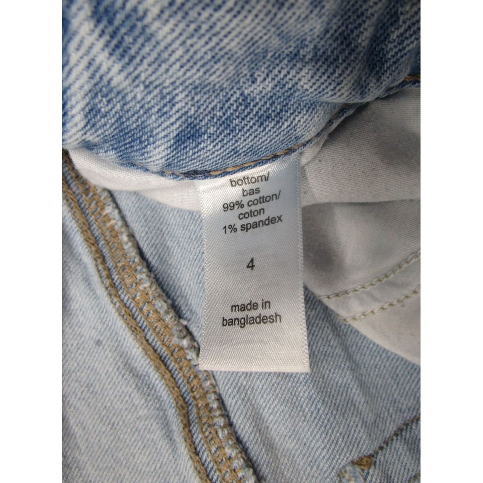 Vintage Maurices Boyfriend Womens 4 Blue Edgely Relaxed Crop Original Fit Mid Rise Size Distressed Size ONE SIZE - 4 Thumbnail