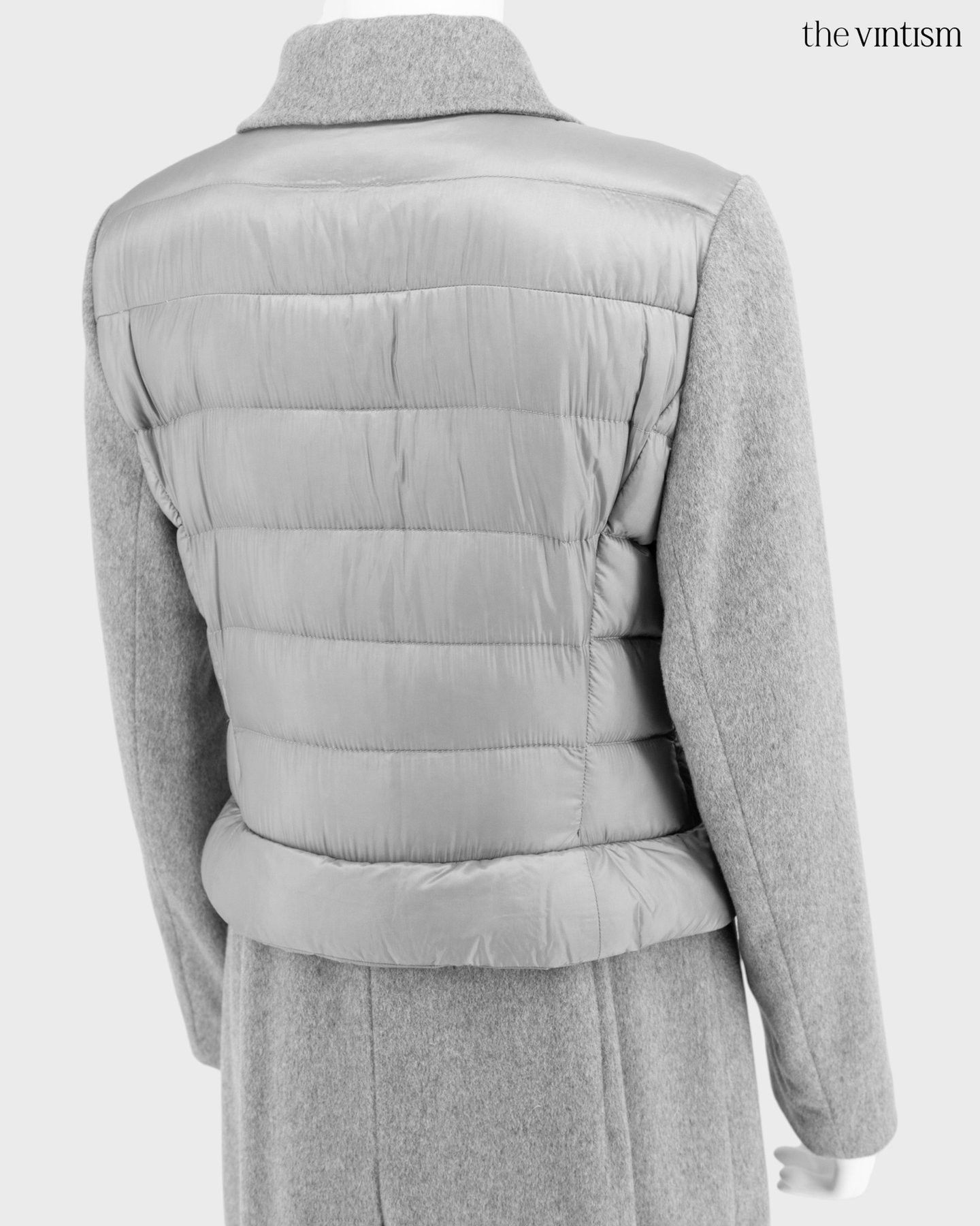 Escada Escada Grey Modular Down Technical Nylon & Wool Coat DE 38 M Size M / US 6-8 / IT 42-44 - 10 Thumbnail