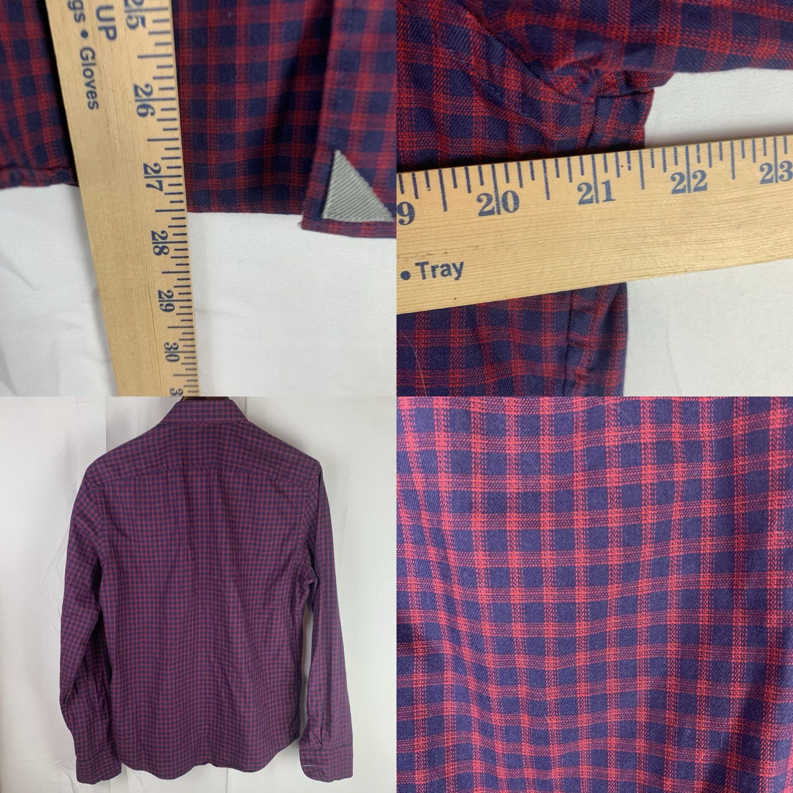 UNTUCKit UNTUCKit Shirt Mens M Slim Check Red Andretti Long Sleeve Button-Up Collared Classic Preppy Colorful Slimming Boy? Size US M / EU 48-50 / 2 - 8 Thumbnail
