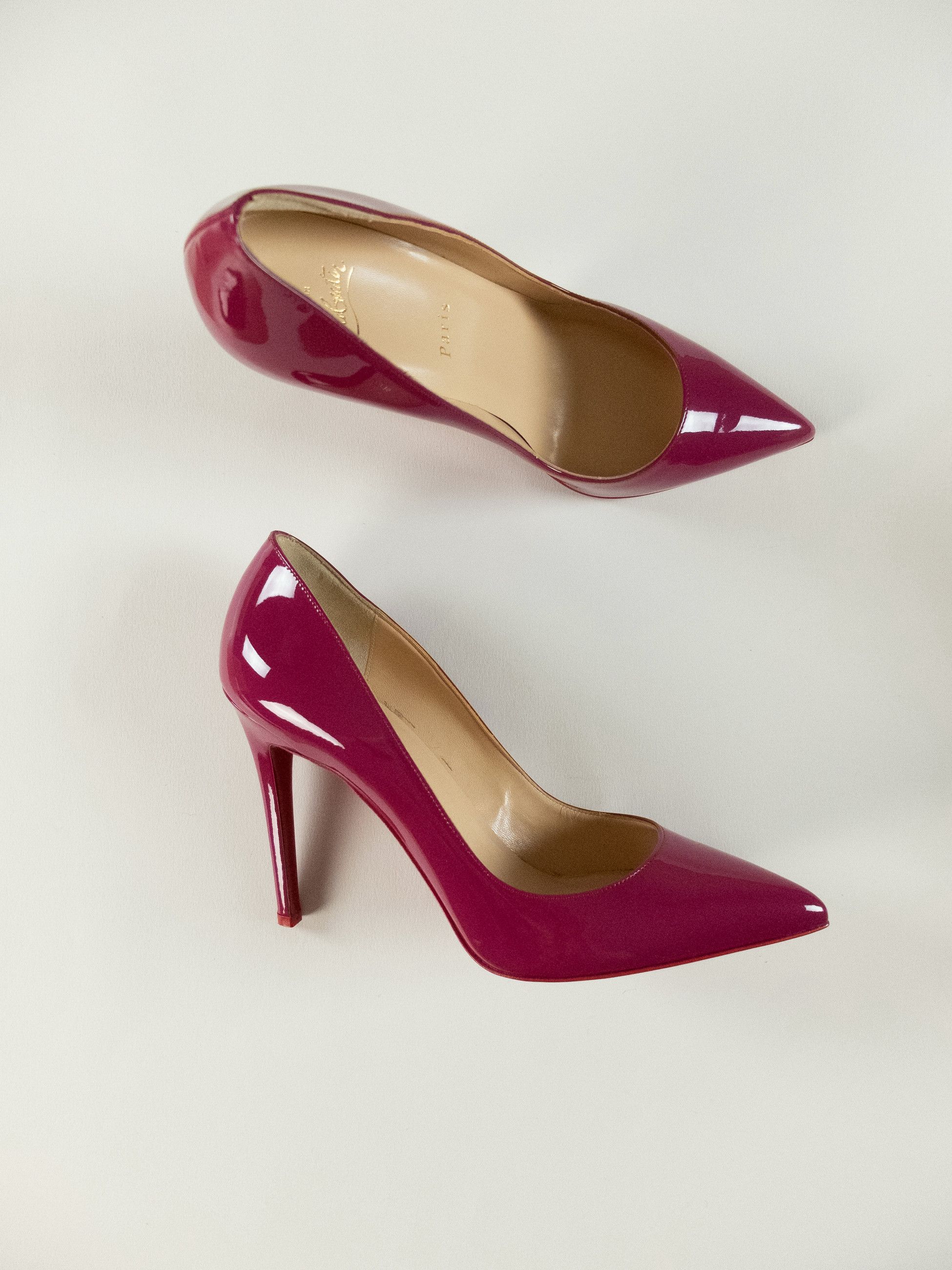 Christian Louboutin CHRISTIAN LOUBOUTIN Pigalle pink patent leather pumps 10 Size US 10 / IT 40 - 1 Thumbnail