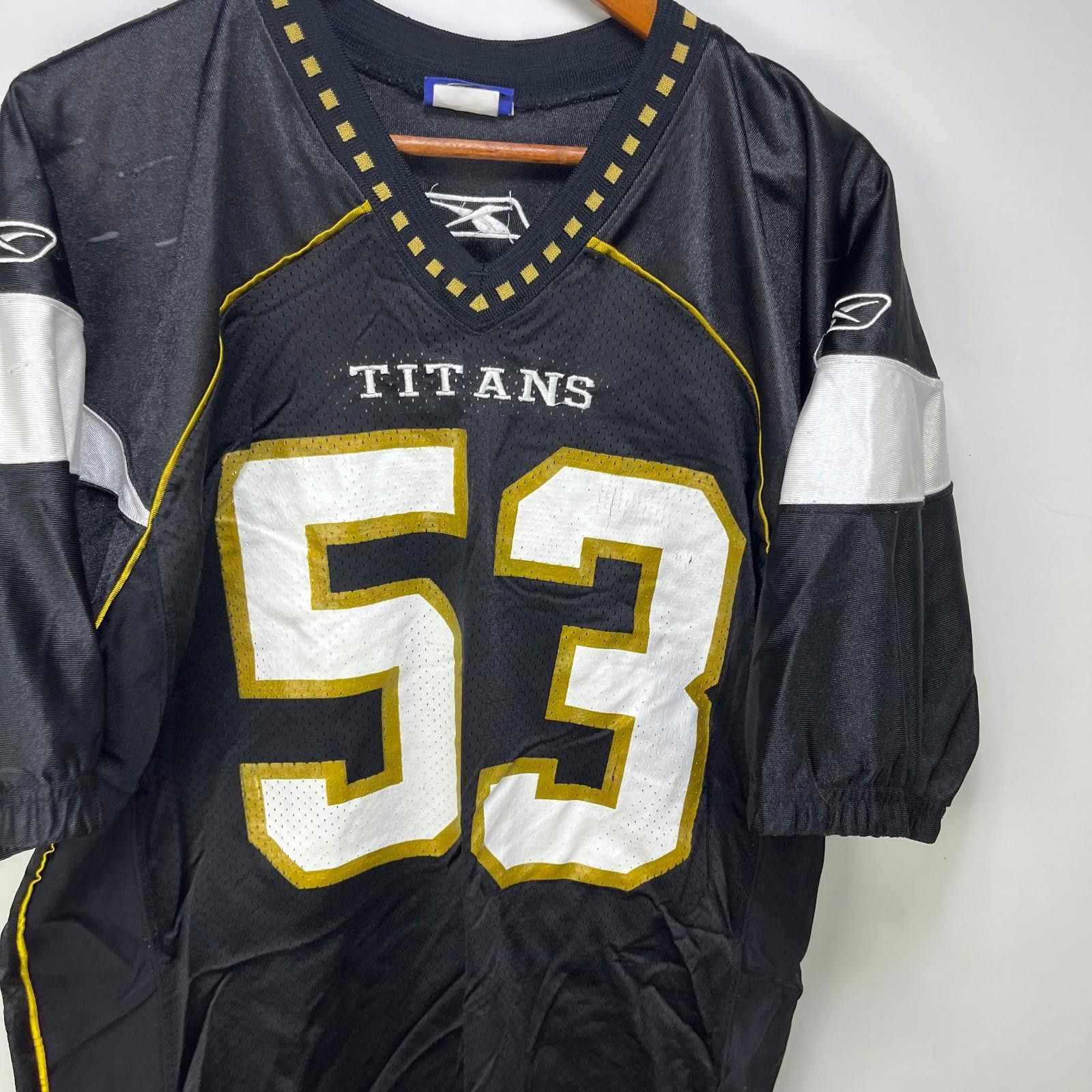Reebok Vintage Reebok Tennessee Titans Football Jersey XL #53 Size ONE SIZE - 2 Thumbnail