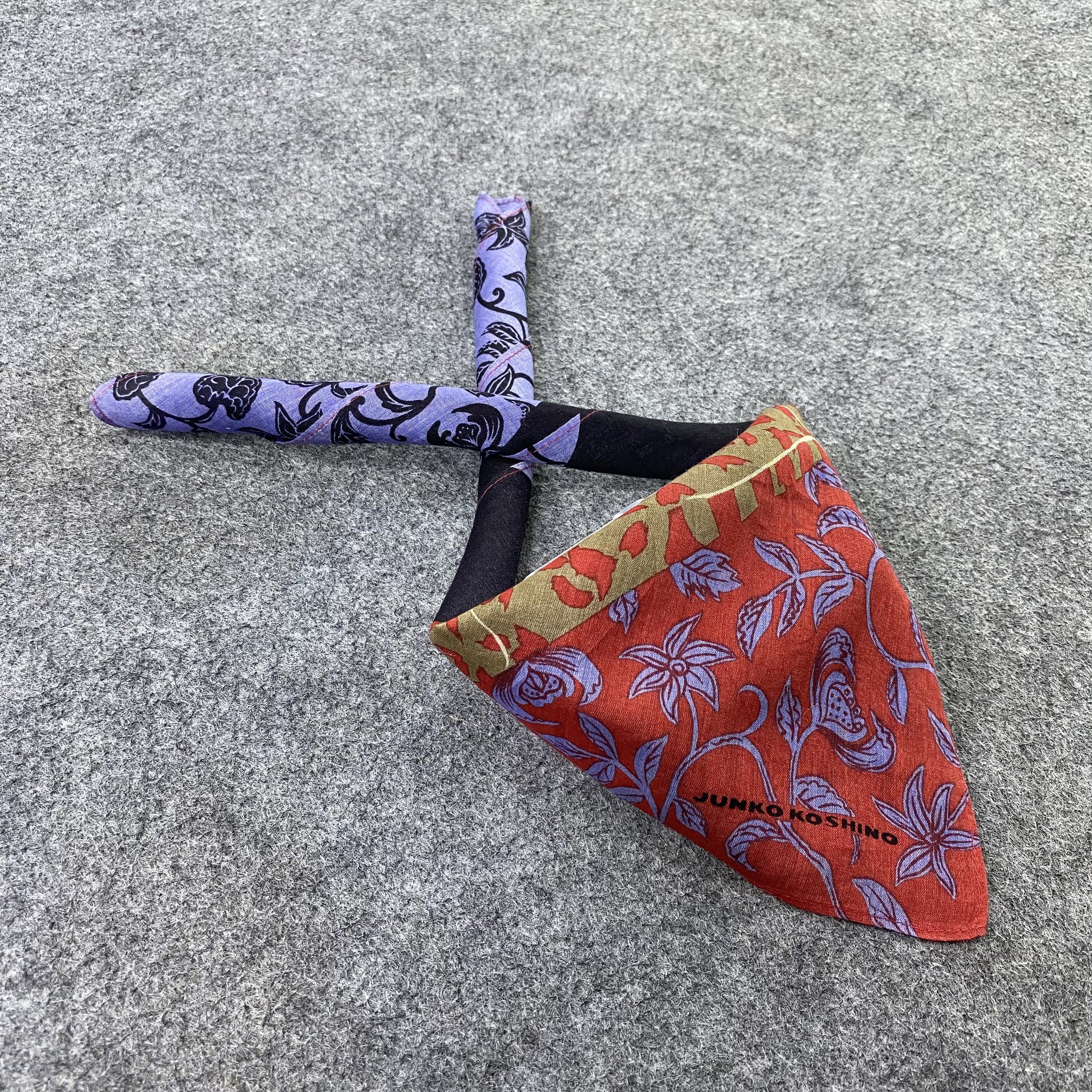 Japanese Brand Junko Koshino Handkerchief Neckerchief Bandana-B1568 Size ONE SIZE - 1 Thumbnail