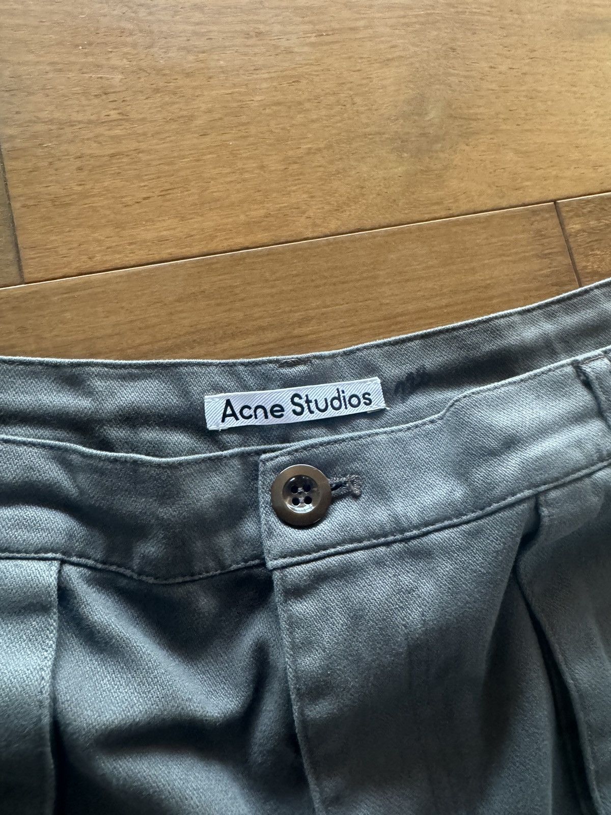 Acne Studios Acne Studios Khaki Relaxed Fit Cargo Pants Size US 36 / EU 52 - 3 Thumbnail
