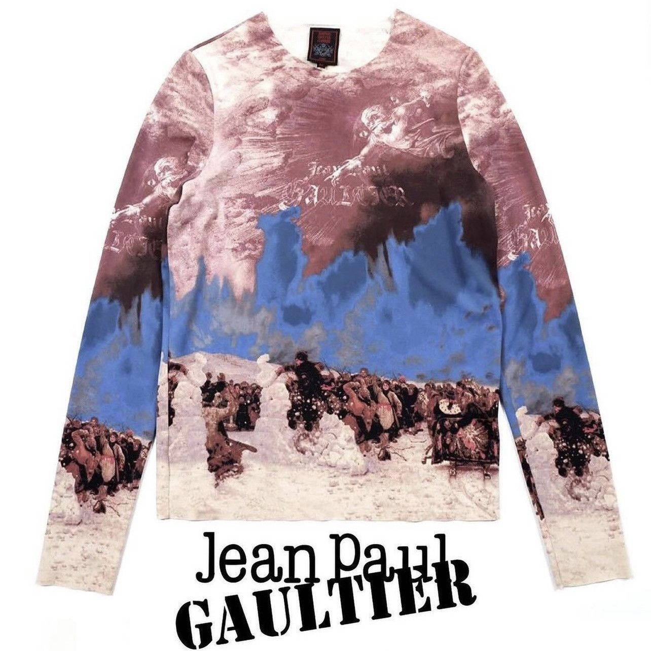 image of Jean Paul Gaultier Fw1998 Creation Of Adam Mesh Top, Men's (Size Medium)