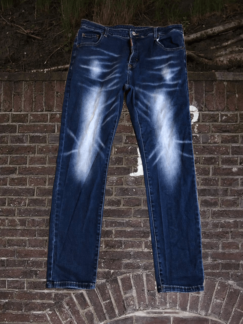 Dsquared2 Dsquared2 Men's Blue Denim Distressed Jeans Size US 38 / EU 54 - 1 Thumbnail