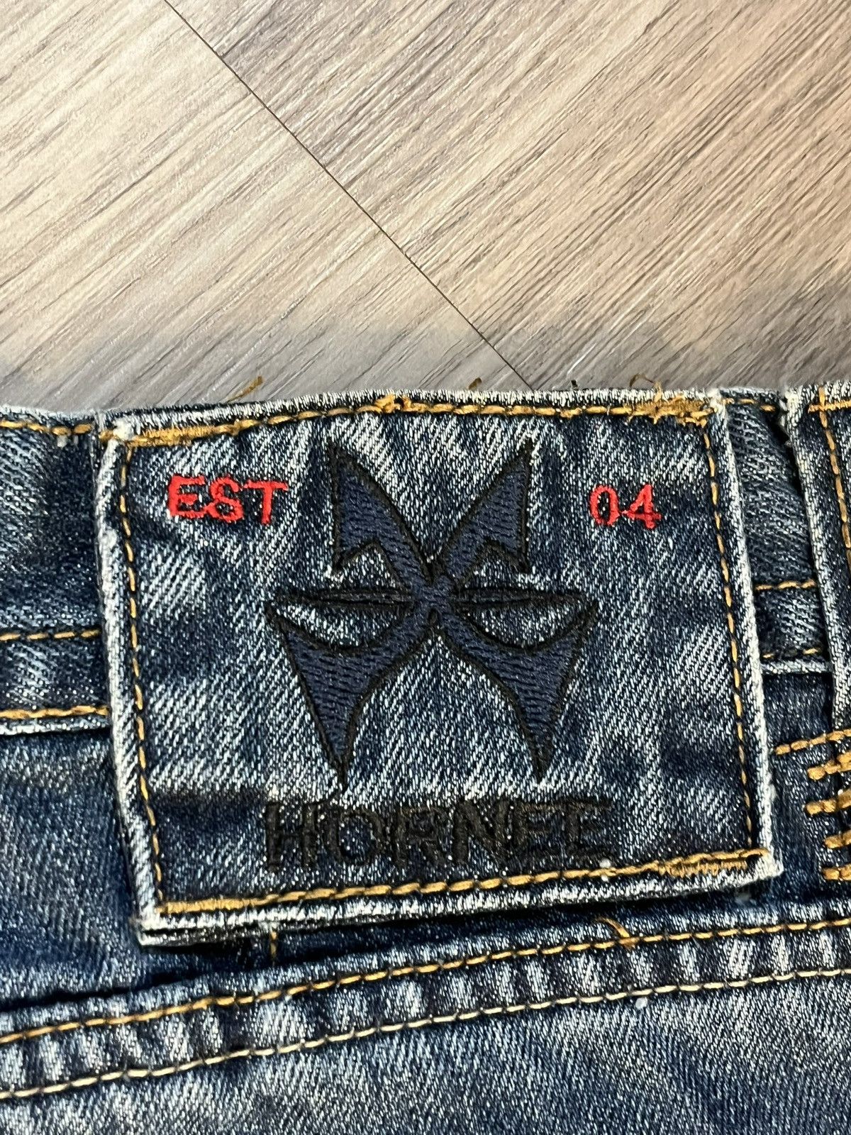 Japanese Brand Vintage Hornee Y2K Baggy Jeans JNCO style, Japanese Denim Size US 36 / EU 52 - 4 Thumbnail