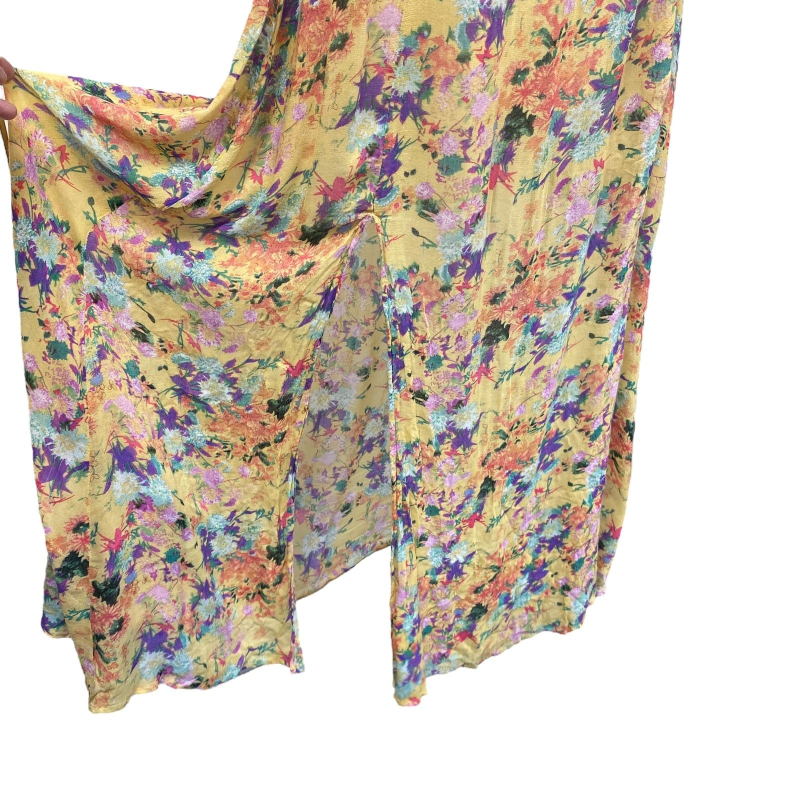 MINKPINK Minkpink Womens Size M Floral Semi Sheer Maxi Dress Size M / US 6-8 / IT 42-44 - 4 Thumbnail