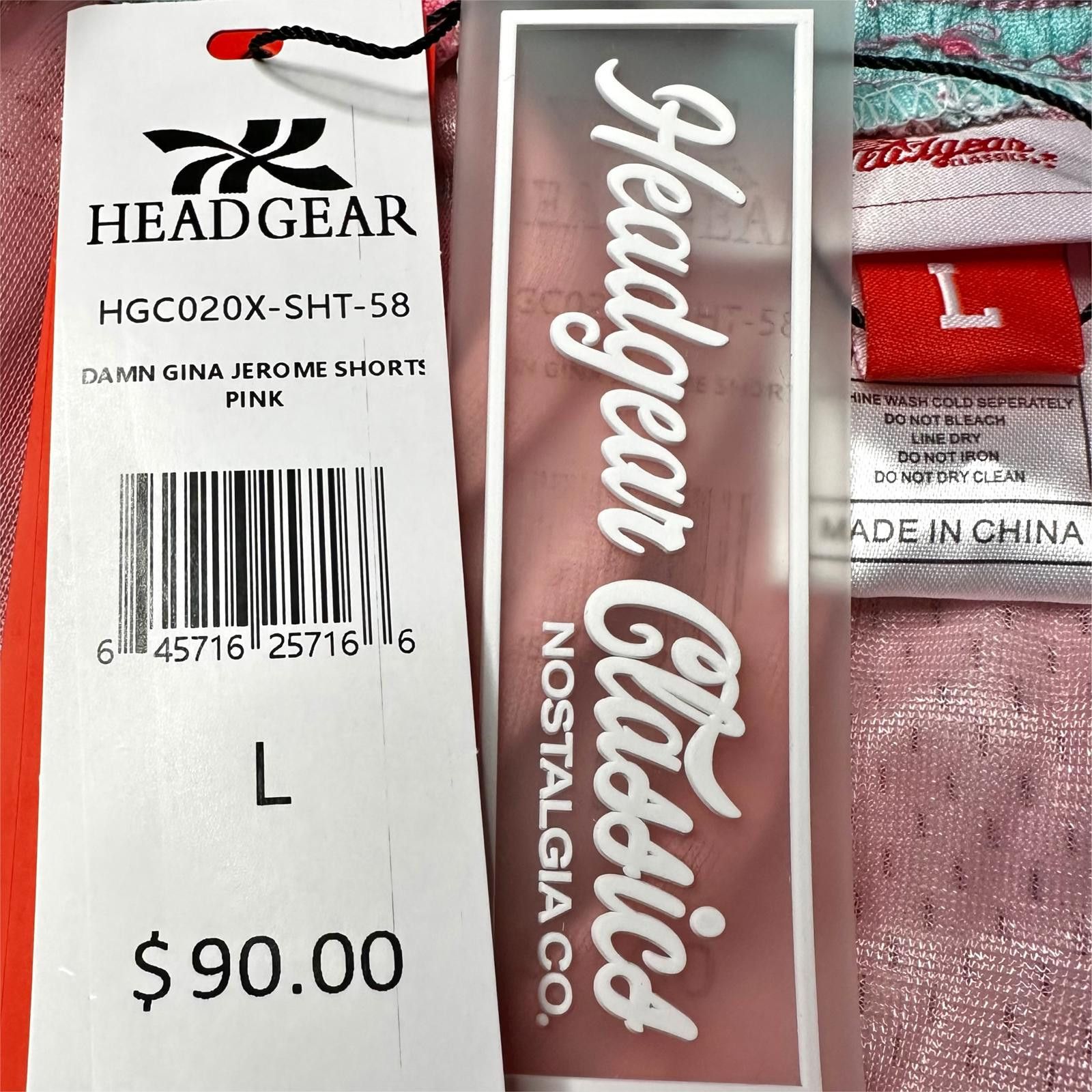 Designer NWT Headgear Damn Gina Martin Basketball Shorts Pink Men’s L Size US 34 / EU 50 - 6 Thumbnail