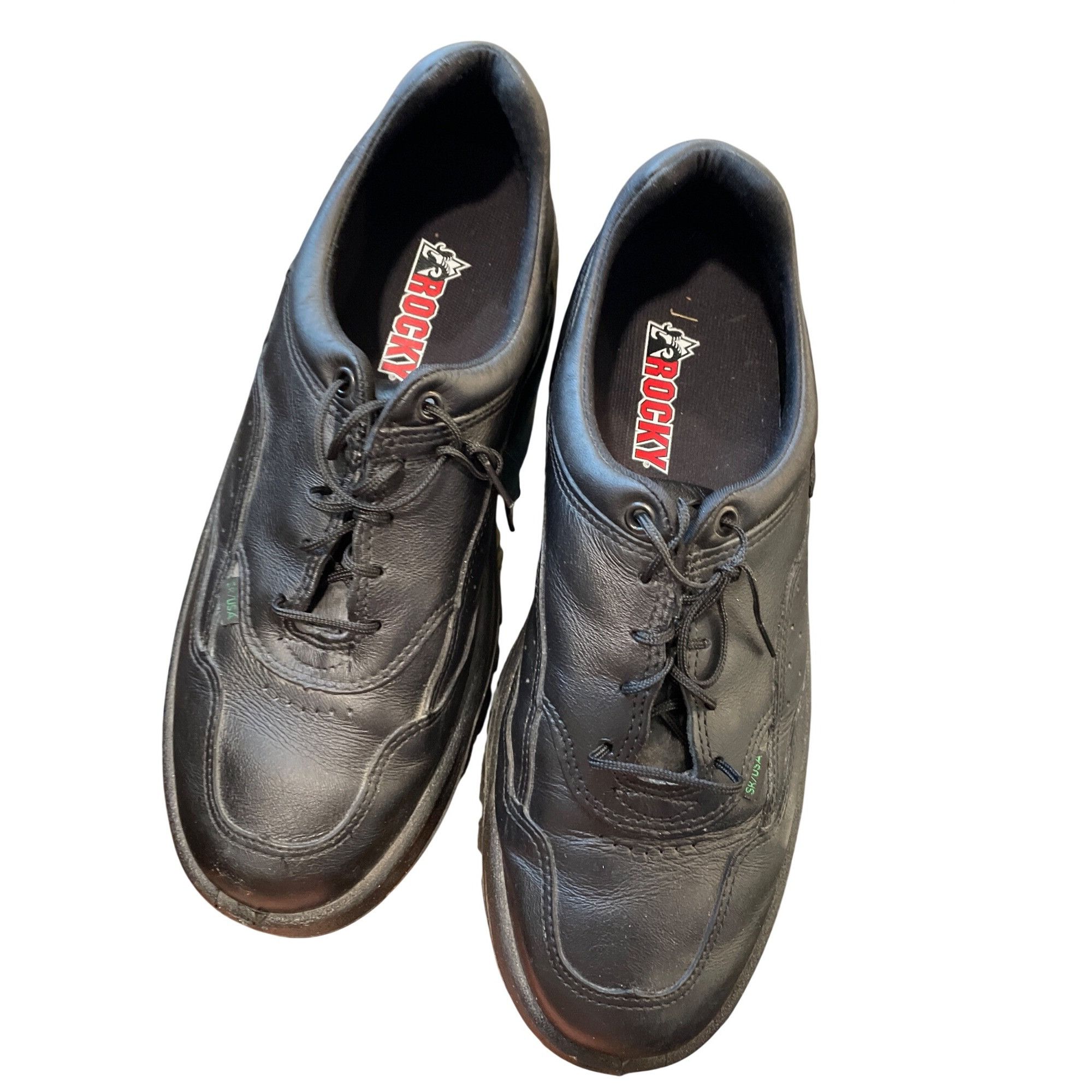 Other Rocky 5001 USPS postal mens black leather slip resist shoes Size US 12 / EU 45 - 18 Thumbnail
