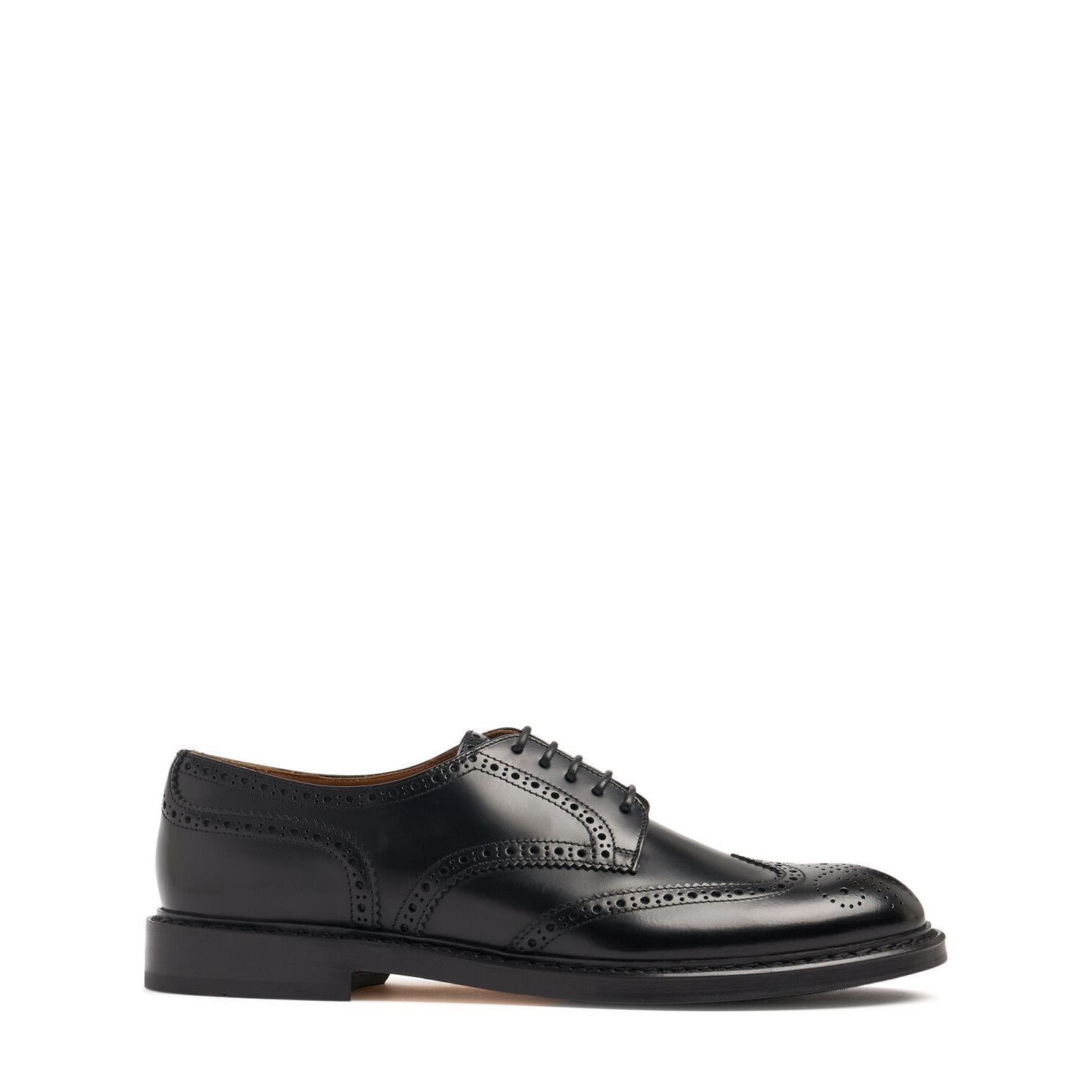 DOUCAL'S Black Leather Broque Lace Up Shoes New & Authentic