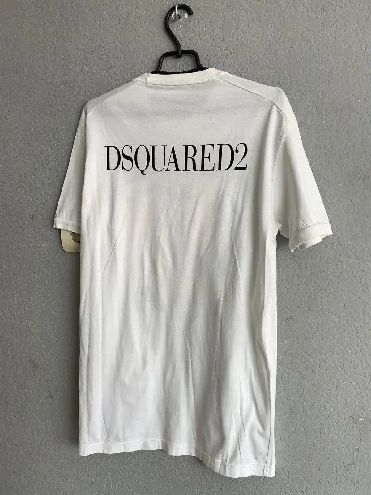 Dsquared2 Vintage Y2K Dsquared2 "POSE" T-Shirt dsquared2 white Size US M / EU 48-50 / 2 - 9 Thumbnail
