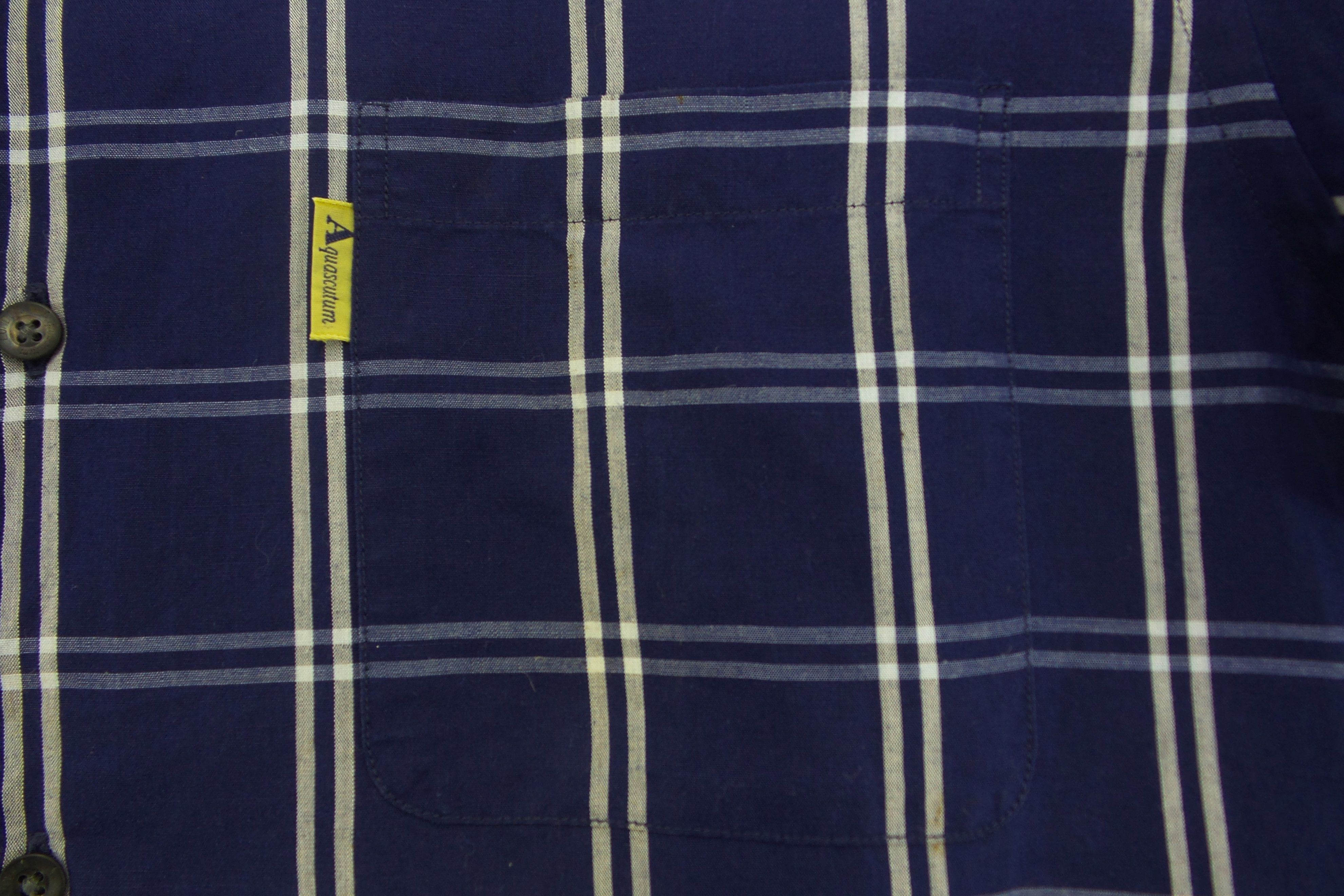 Aquascutum Aquascutum Single Pocket Checks Design Shirts Size US XL / EU 56 / 4 - 4 Thumbnail