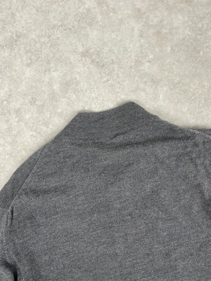 Gucci AW2010 Gucci Dark Grey Wool Embroidered Logo Zip-up Sweater Size US M / EU 48-50 / 2 - 7 Thumbnail