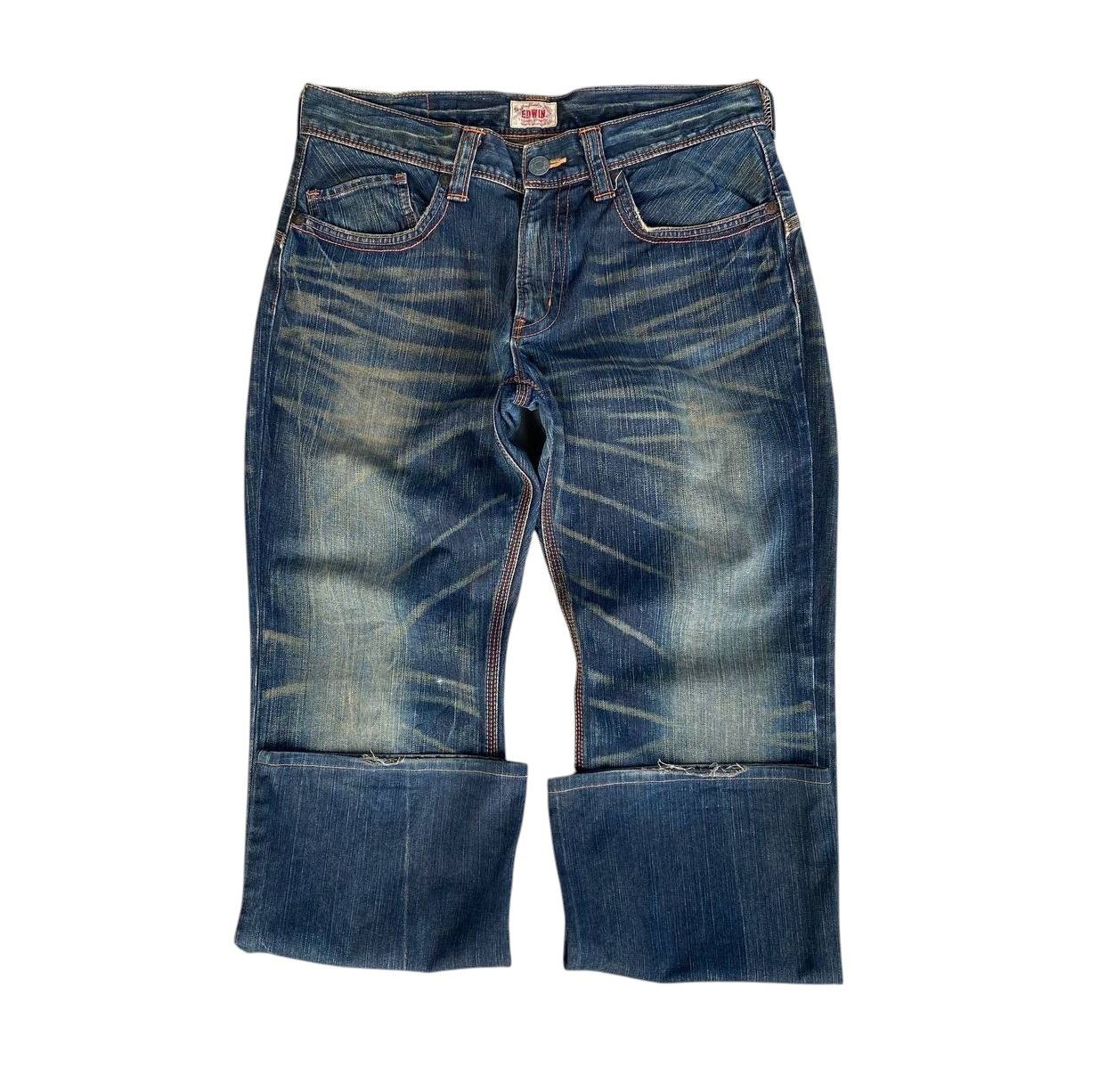 Edwin × Vintage FLARED EDWIN EXCLUSIVE VINTAGE MUDWASH CLAWMARK BUCKLE BACK Size US 34 / EU 50 - 7 Thumbnail