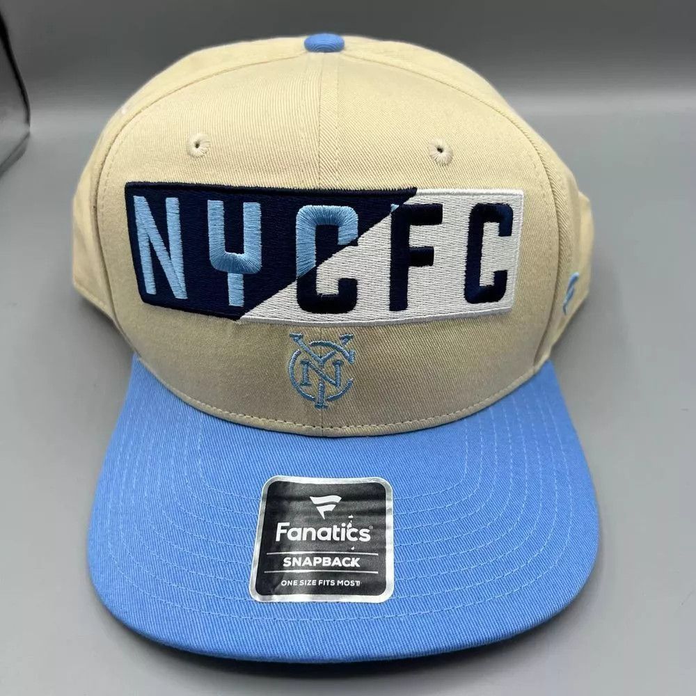 Other New York City FC Hat Men Beige Fanatics MLS Snap Back Cap Size ONE SIZE - 1 Thumbnail