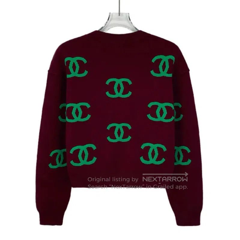 Chanel Chanel Red Cashmere Sweater for Women . Size XS / US 0-2 / IT 36-38 - 2 Thumbnail