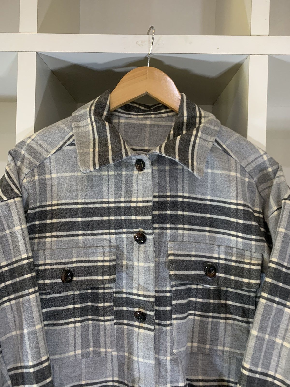 Flannel × GU Flannel Button Jacket Size US L / EU 52-54 / 3 - 7 Thumbnail
