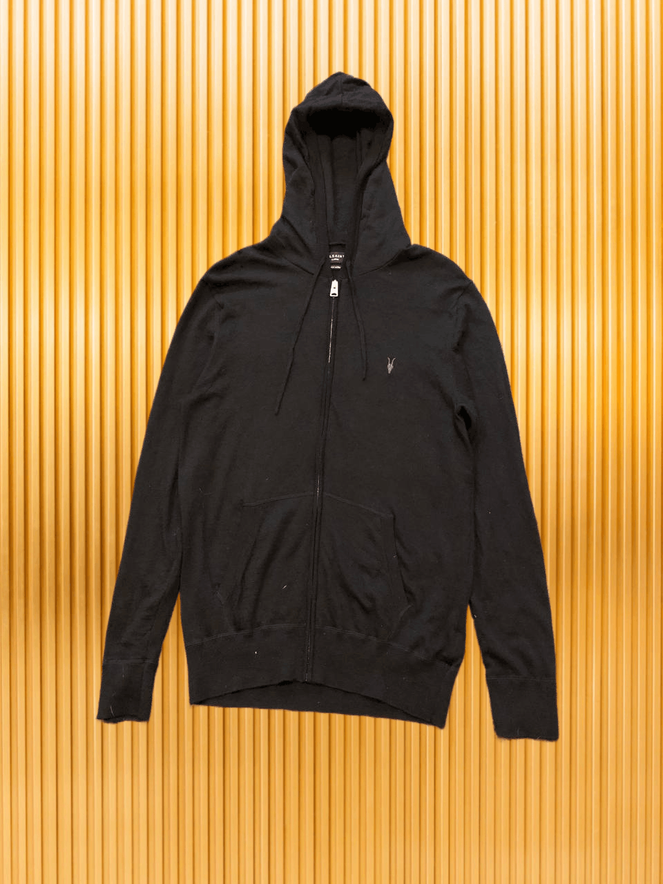 Allsaints Sweatshirt streetwear Allsaints hoodie zip vintage black Size US L / EU 52-54 / 3 - 1 Thumbnail