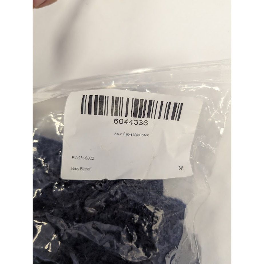 Aime Leon Dore o1rshd1 Aran Cable Mockneck Sweater in Navy Size US M / EU 48-50 / 2 - 21 Thumbnail