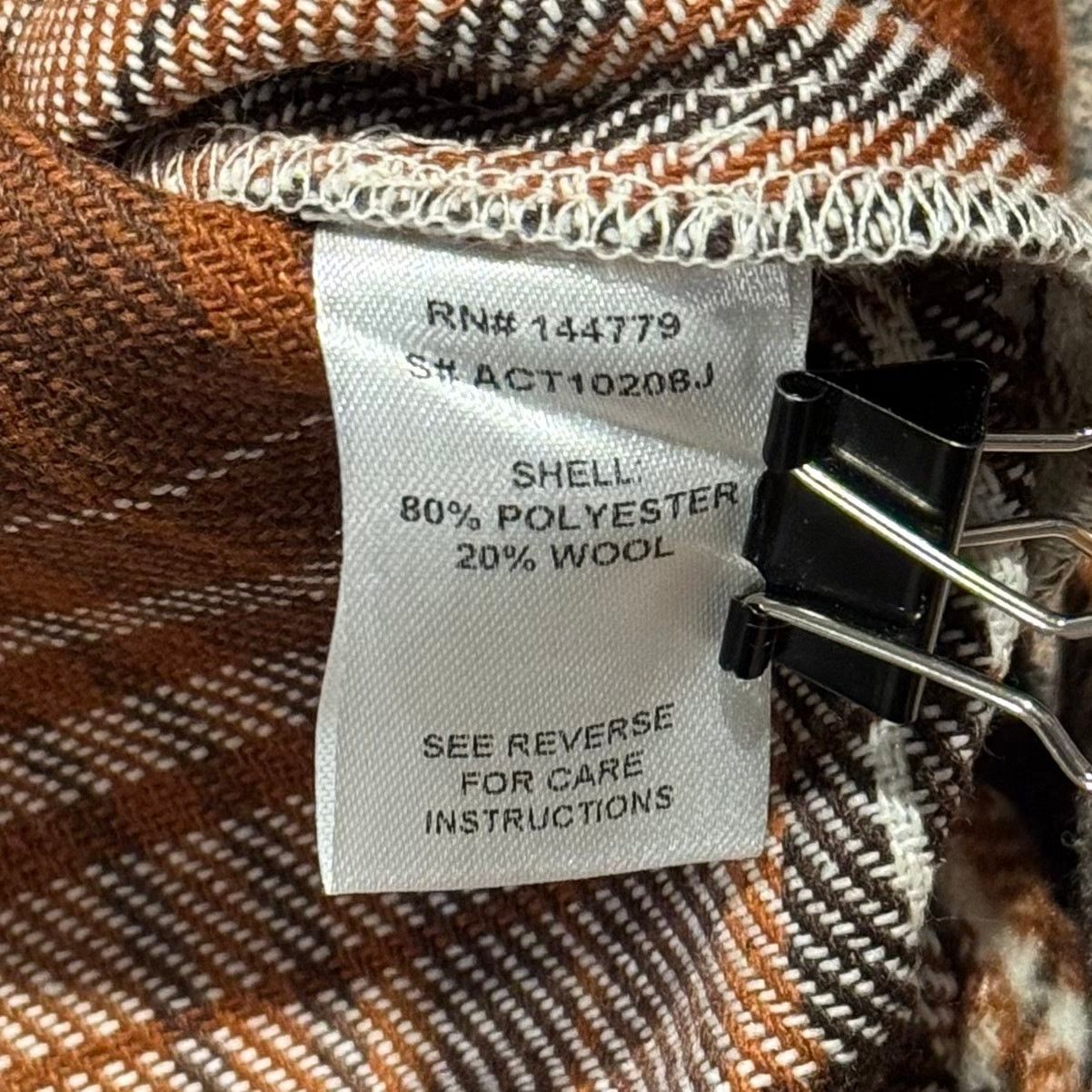 Other NWT ACOA Shacket Wool Flannel Oversize Button Plaid Small Size S / US 4 / IT 40 - 4 Thumbnail