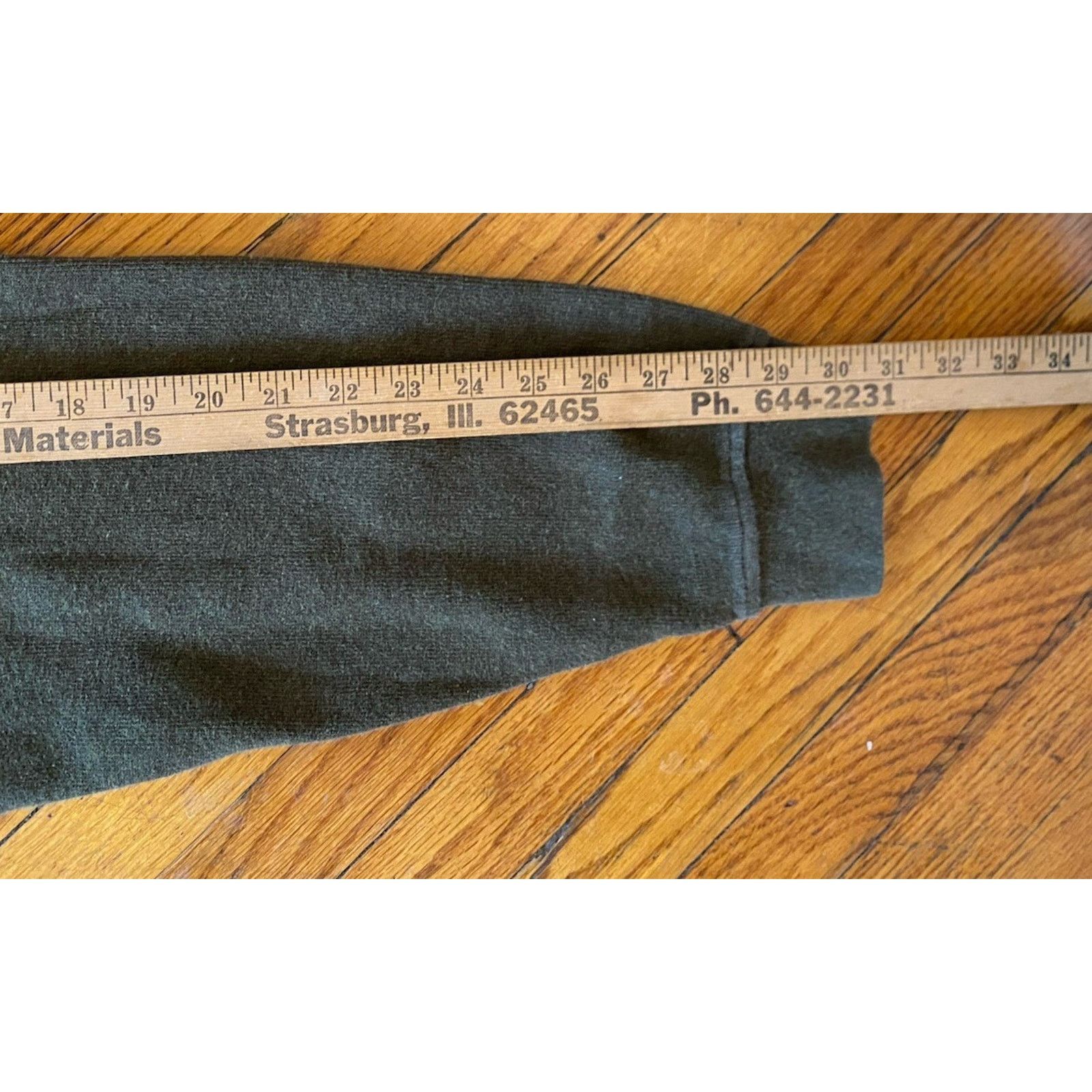 Orvis Men's Orvis Quarter Zip Sweatshirt Green L Elbow Patches Size US L / EU 52-54 / 3 - 9 Thumbnail