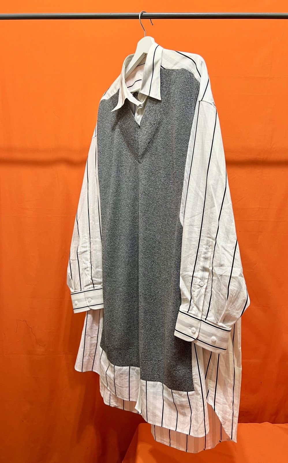 Maison Margiela JOHN GALLIANO super oversized trompr l’oeil shirt, s/s 2020 Size US XXL / EU 58 / 5 - 3 Thumbnail