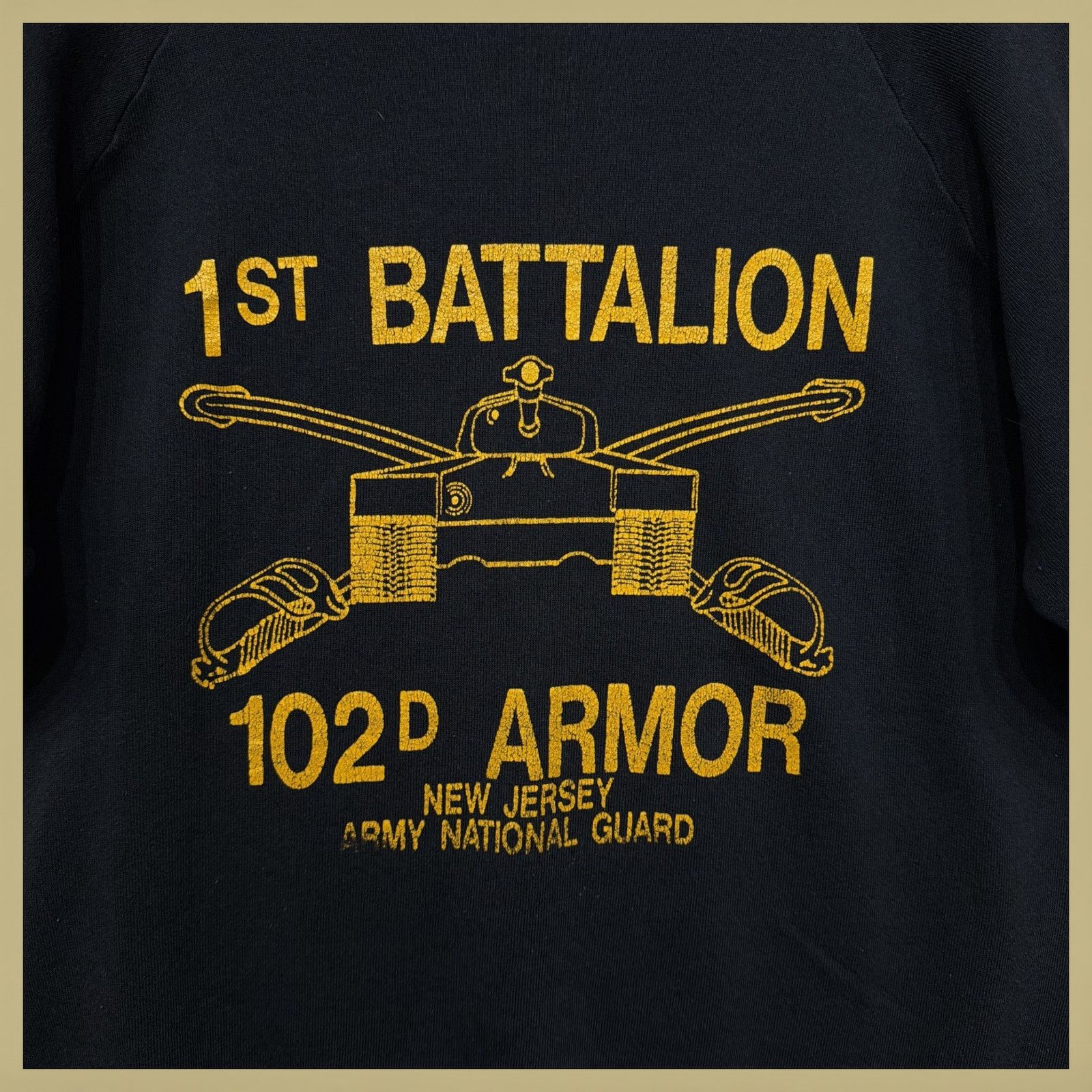 Jerzees Vintage 80s 102nd armor battalion Sweatshirt Size XL Size US XL / EU 56 / 4 - 3 Thumbnail