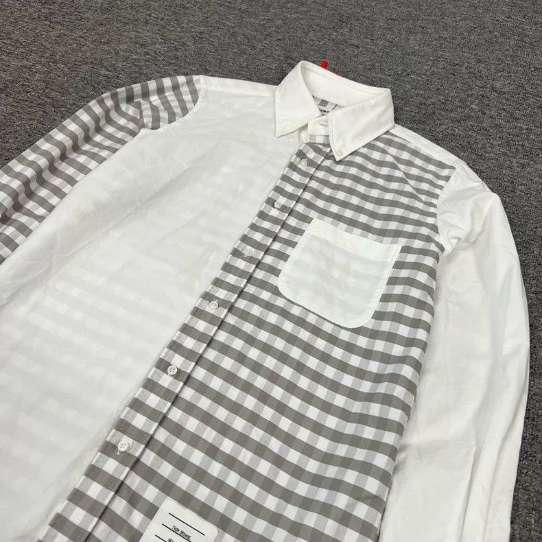 Thom Browne Thom Browne Patchwork long-sleeved shirt Size US S / EU 44-46 / 1 - 3 Thumbnail