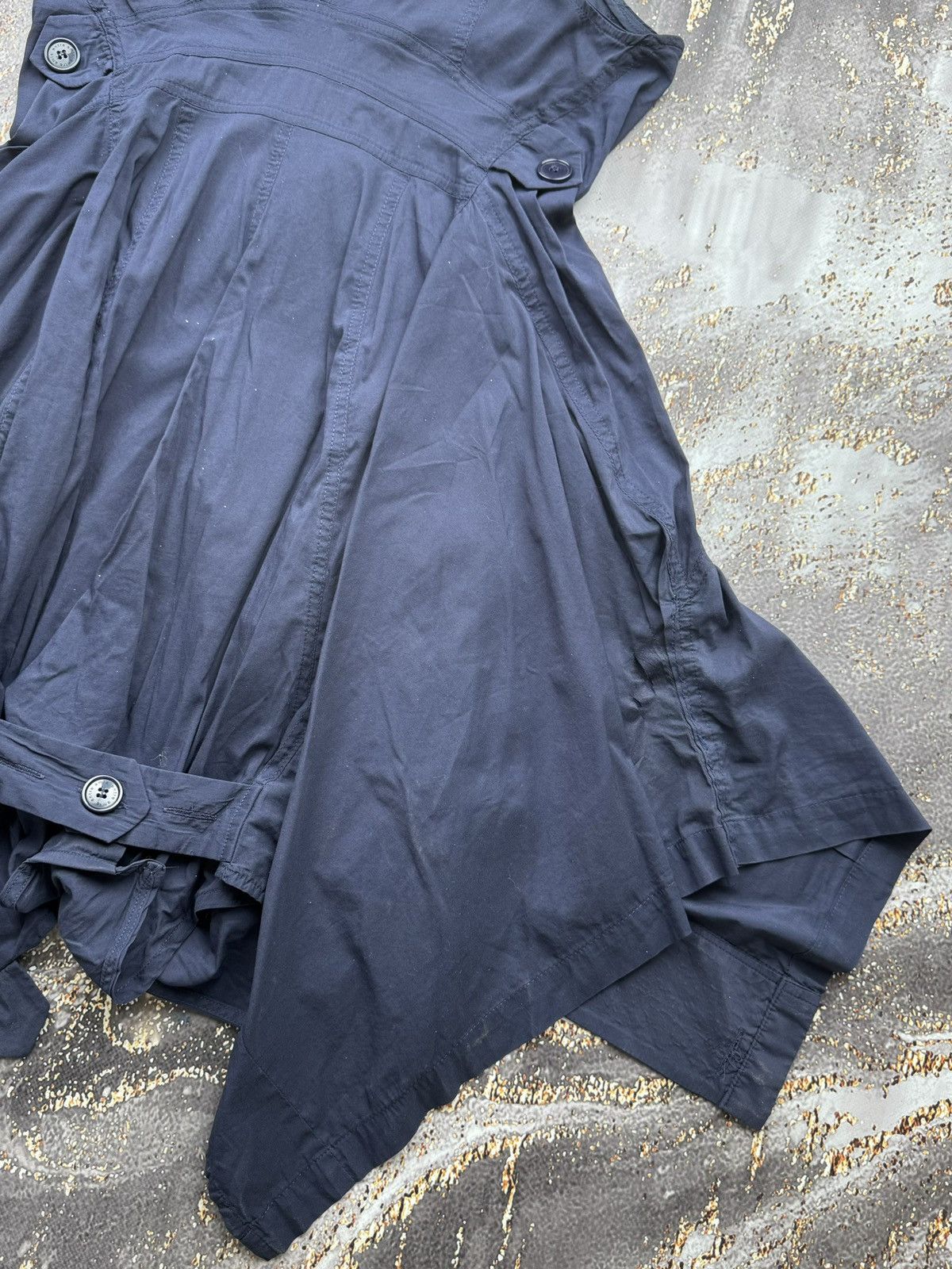 Japanese Brand × Vintage Vintage Gothic Zipped Super Flared Mini Dress Size L / US 10 / IT 46 - 10 Thumbnail