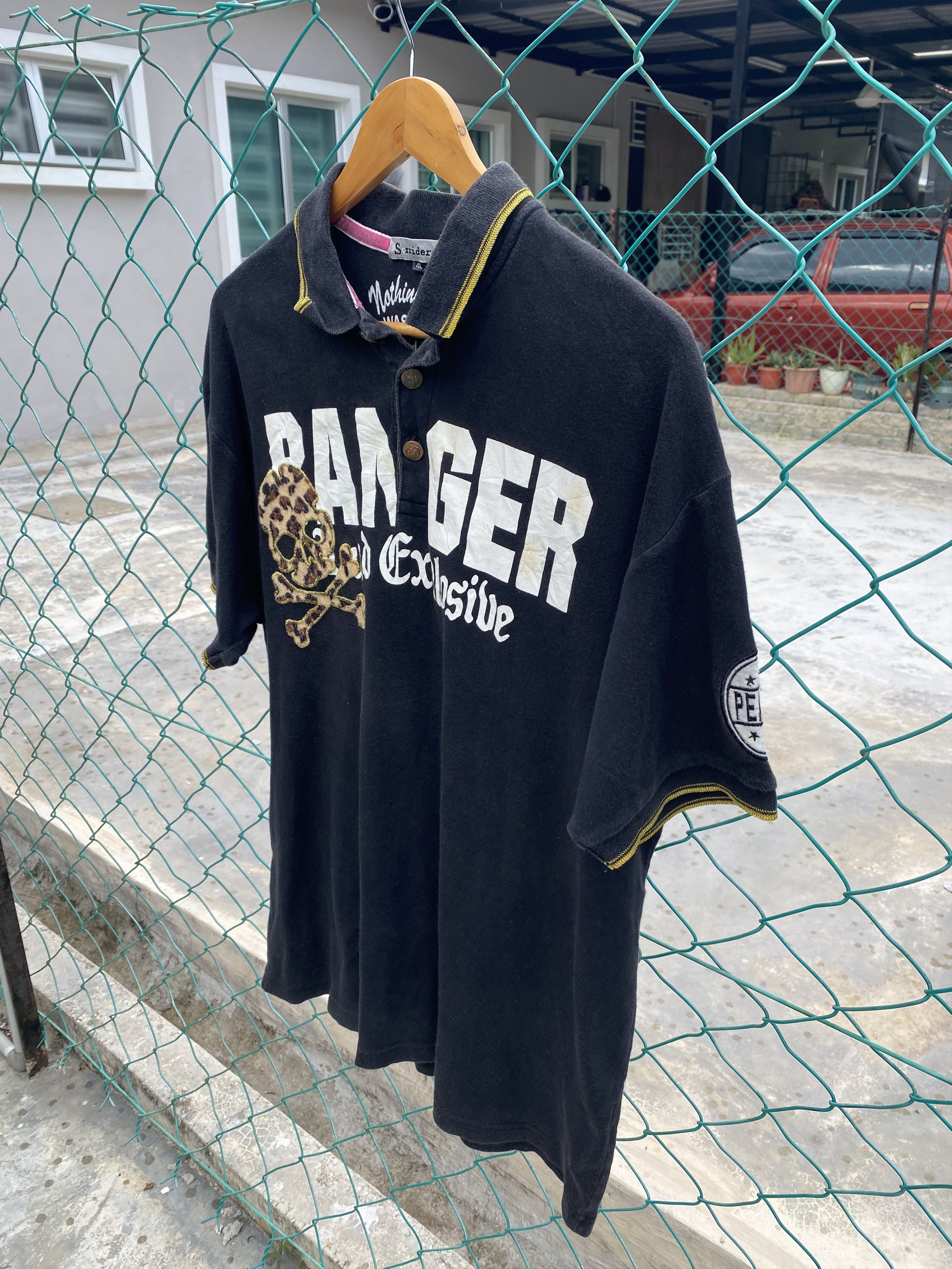 Japanese Brand Sorridere punk style polo tees Size US XL / EU 56 / 4 - 3 Thumbnail